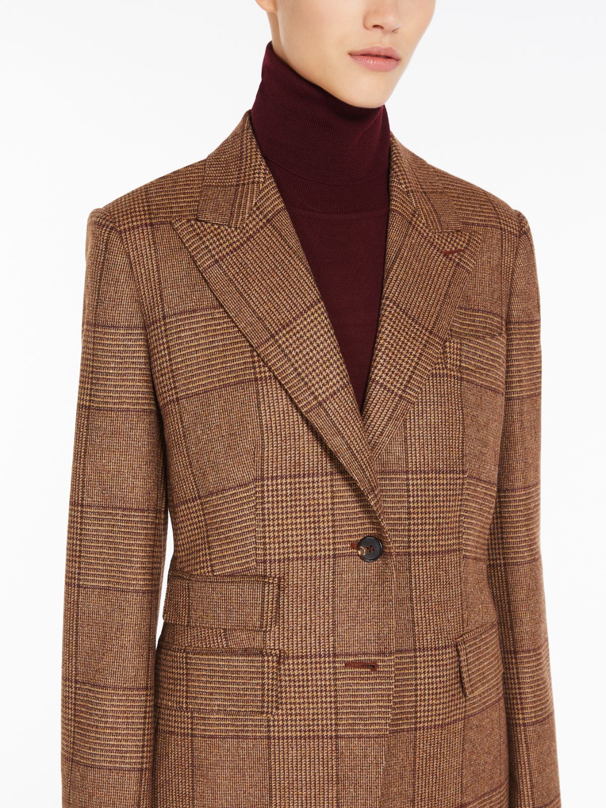 Cashmere and wool blazer - HAZELNUT BROWN - Max Mara - 4