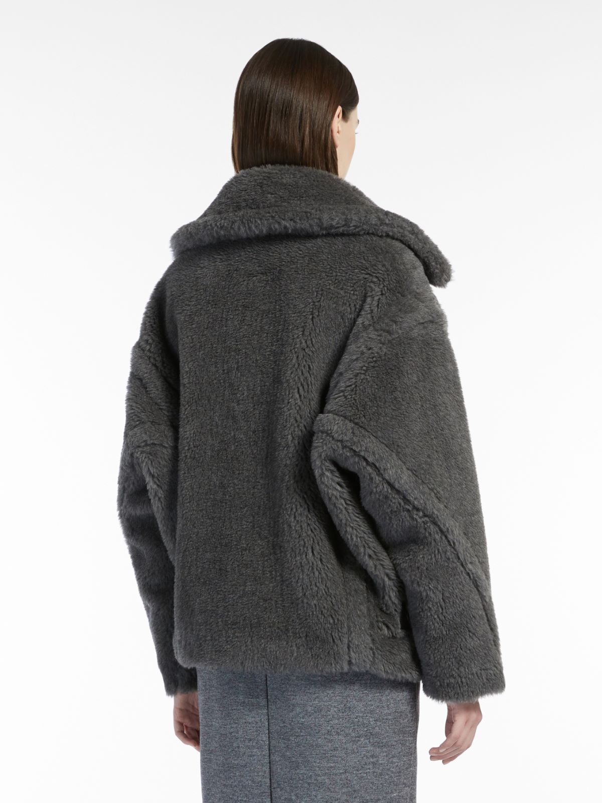 Teddy fabric jacket - MEDIUM GREY - Max Mara - 3
