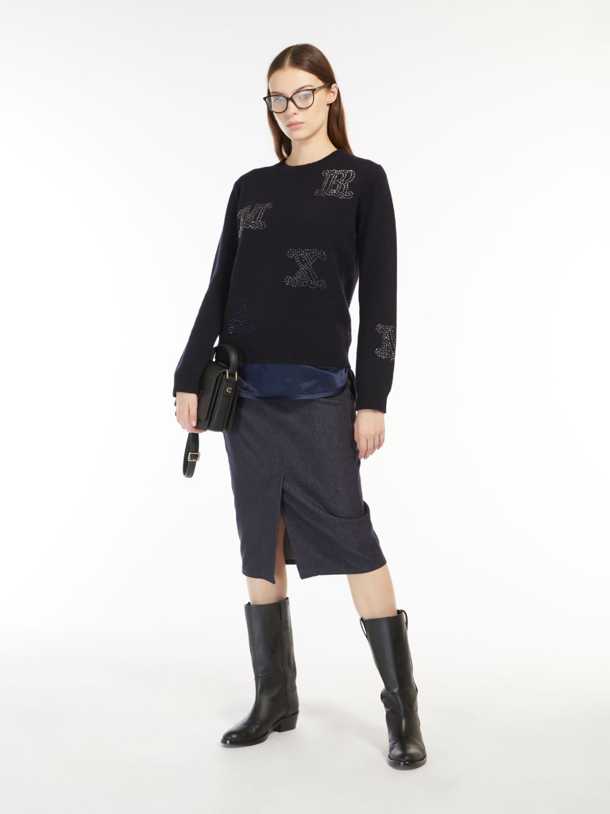 Cotton skirt - ULTRAMARINE - Max Mara