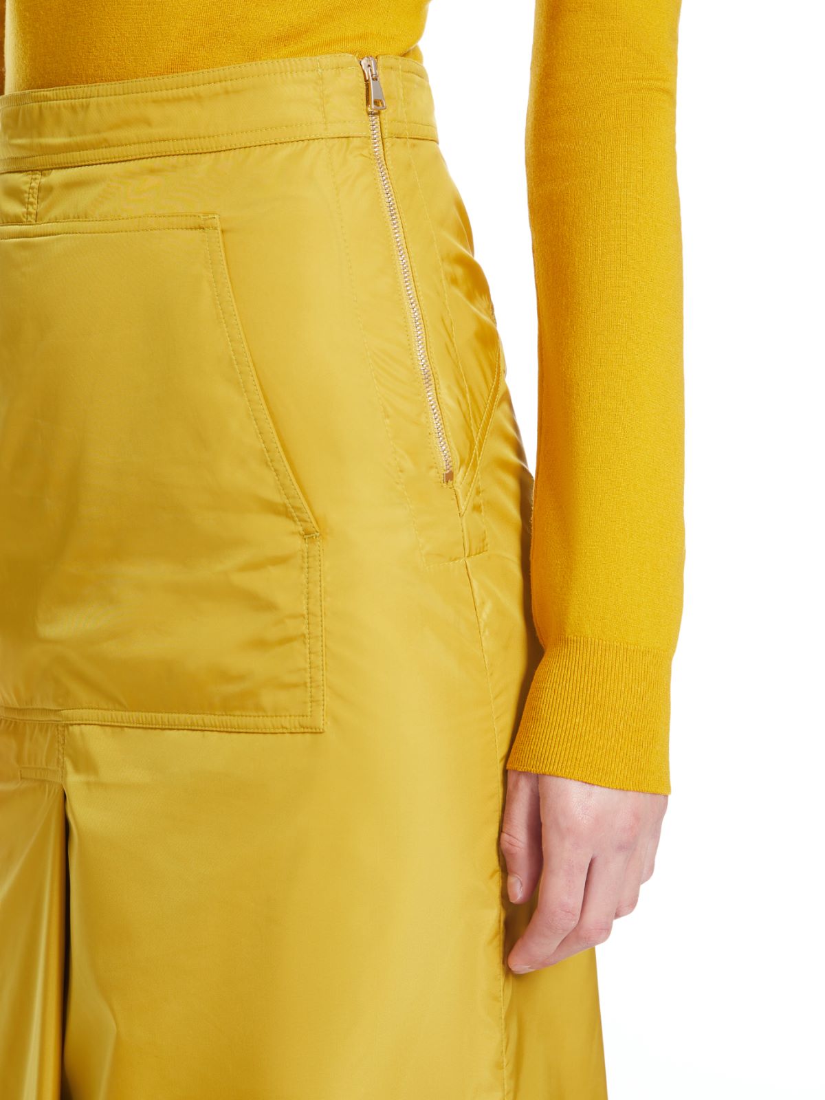 Technical nylon skirt - YELLOW - Max Mara - 4