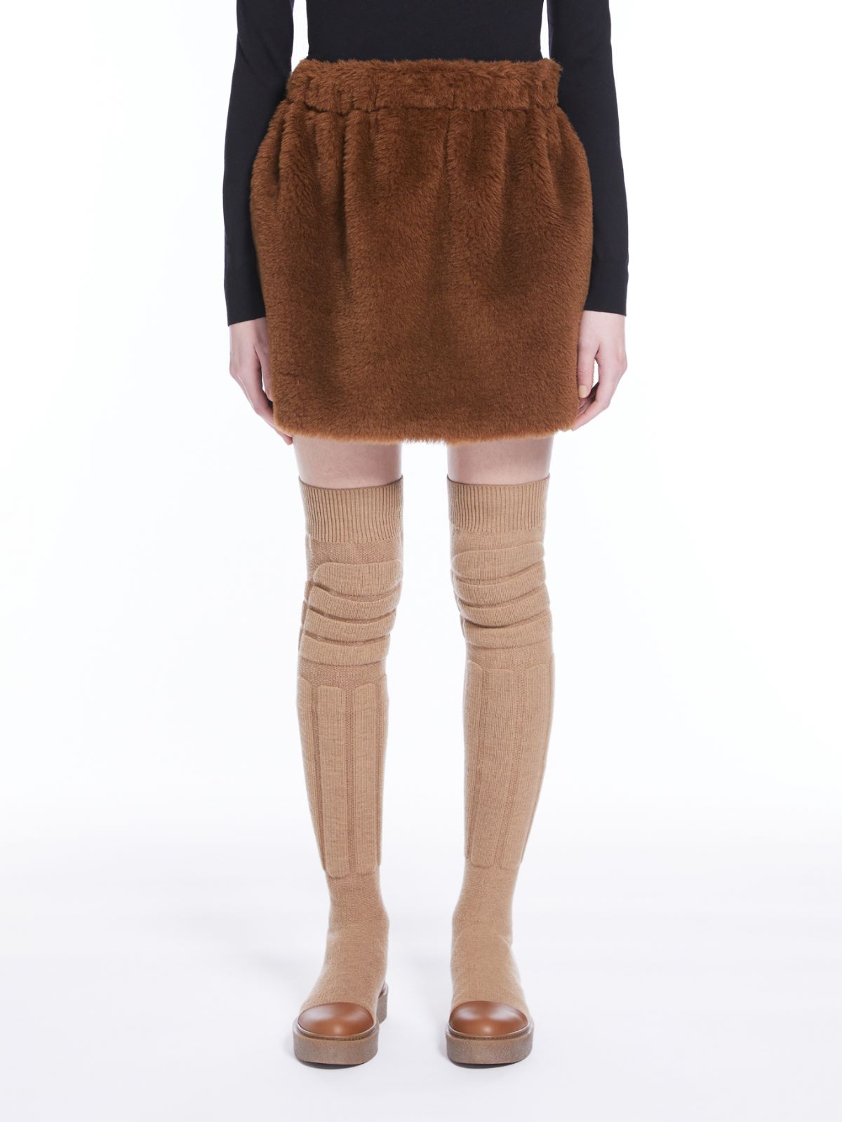 Teddy fabric skirt - TOBACCO - Max Mara - 2