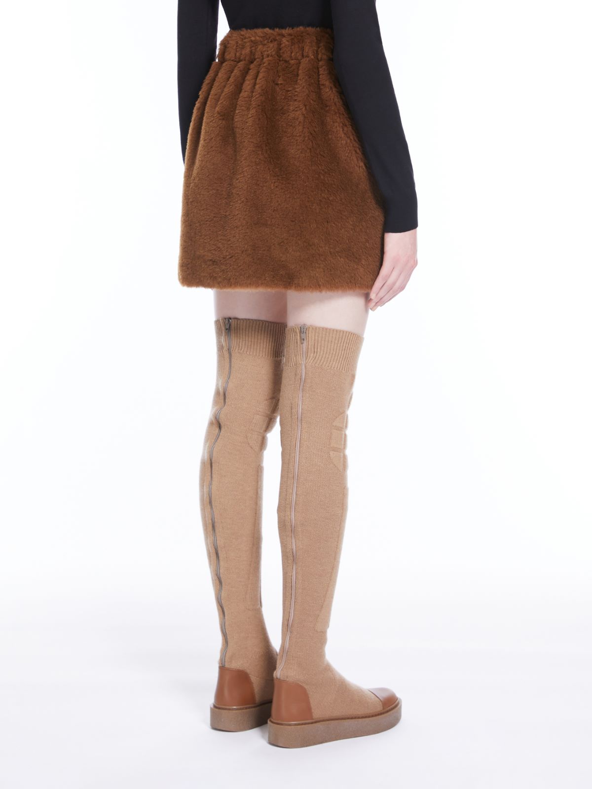 Teddy fabric skirt - TOBACCO - Max Mara - 3