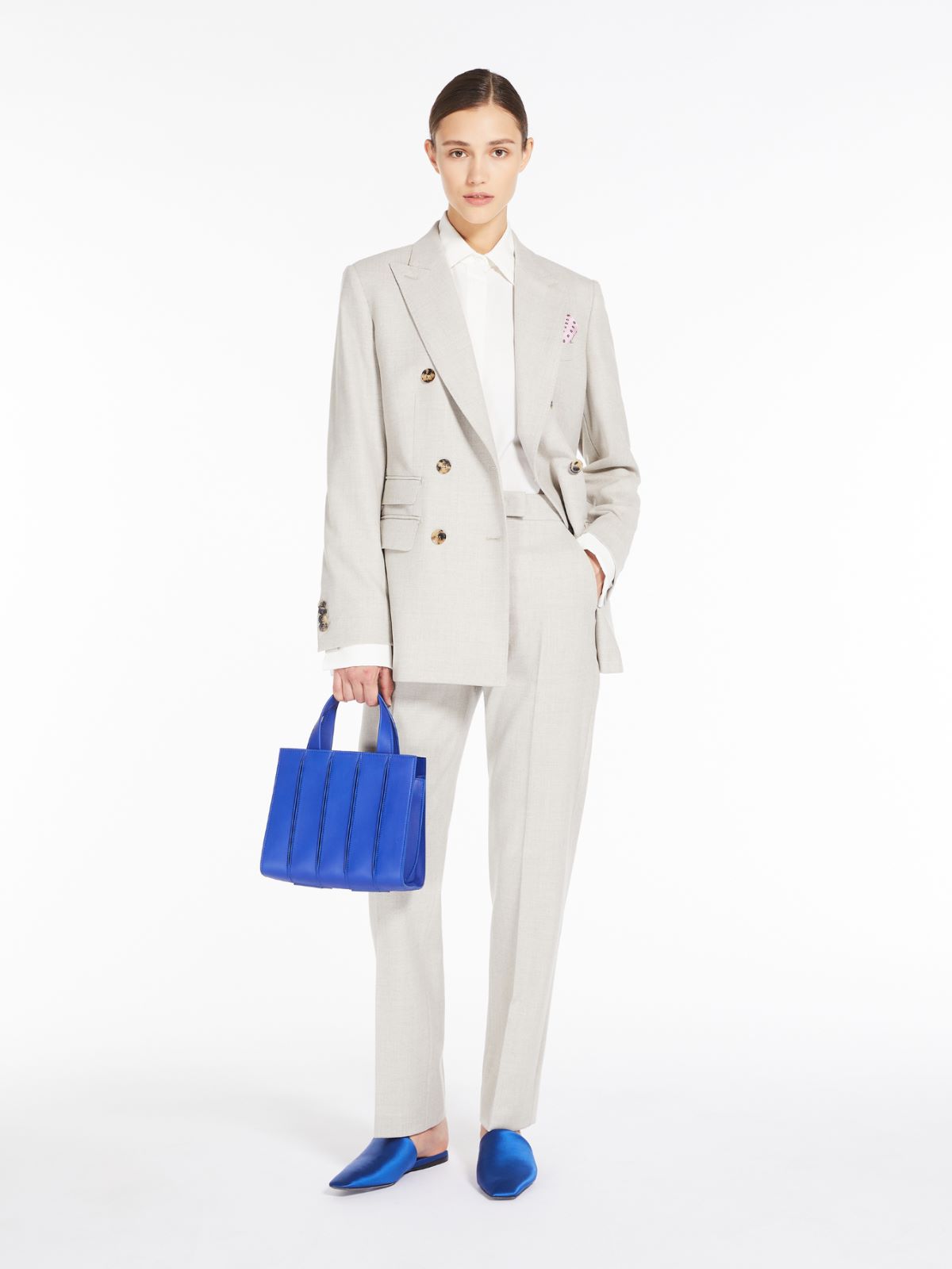 Cotton Oxford shirt - OPTICAL WHITE - Max Mara