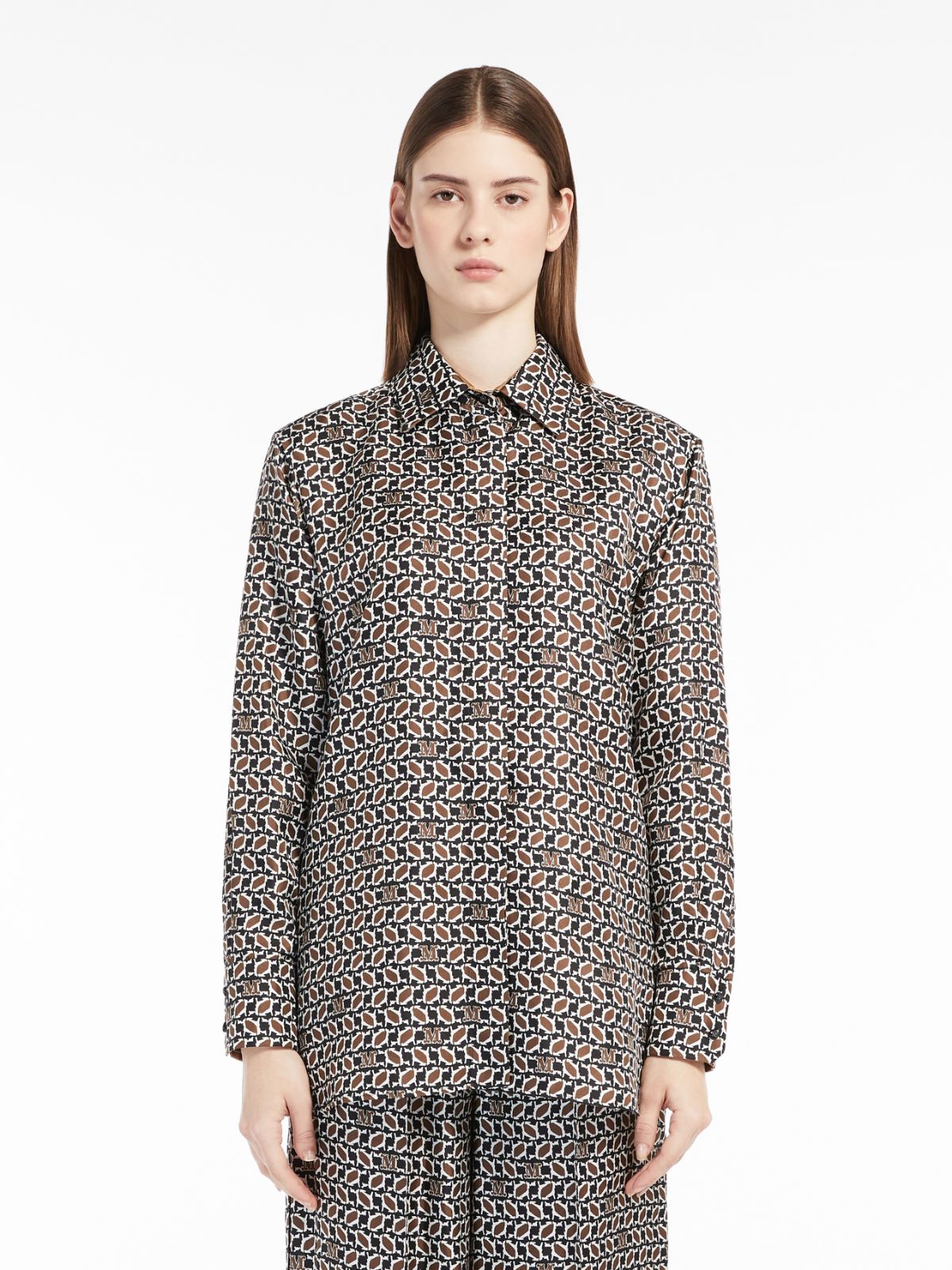 Printed silk shirt - TOBACCO - Max Mara - 2