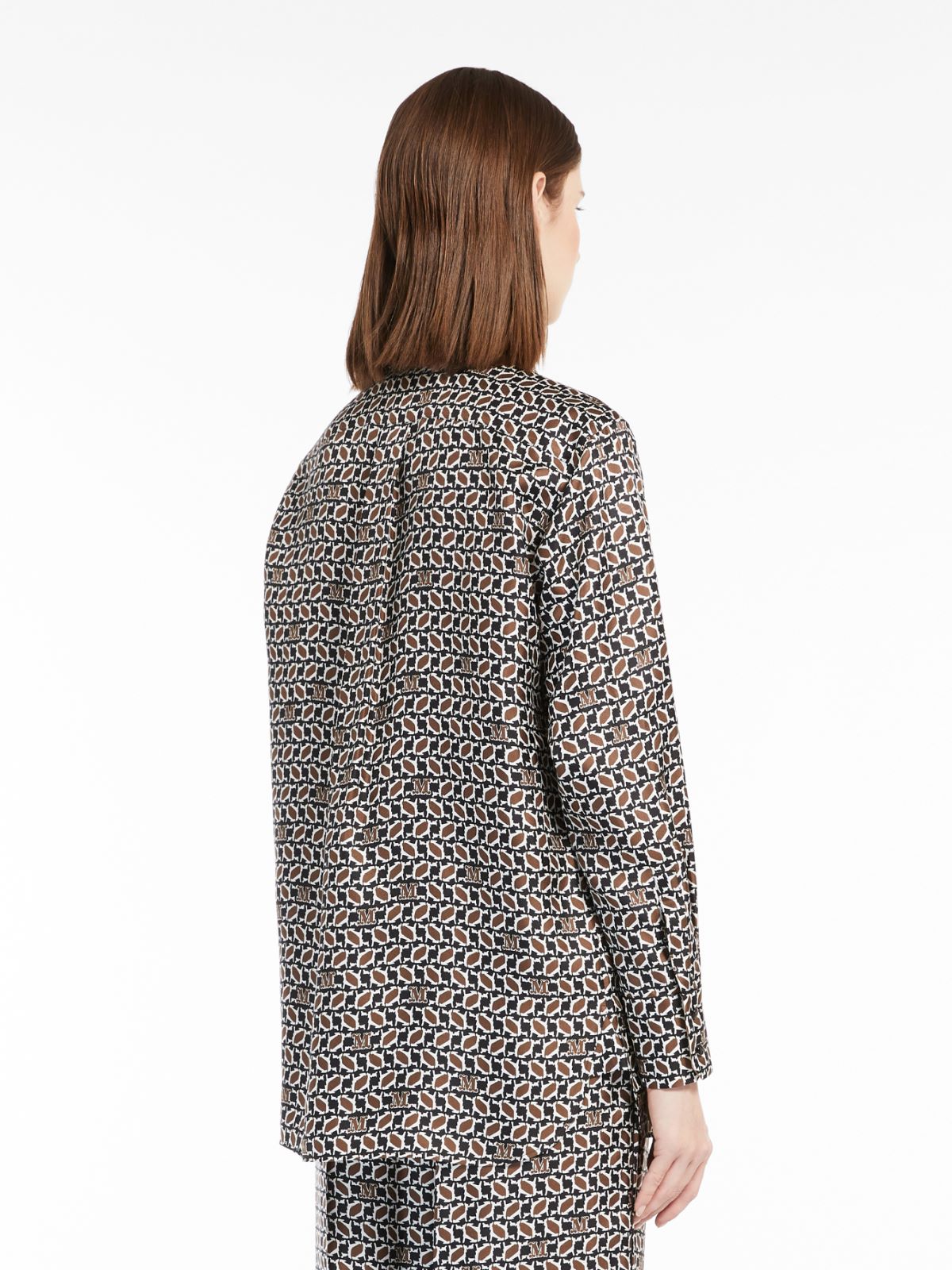 Printed silk shirt - TOBACCO - Max Mara - 3