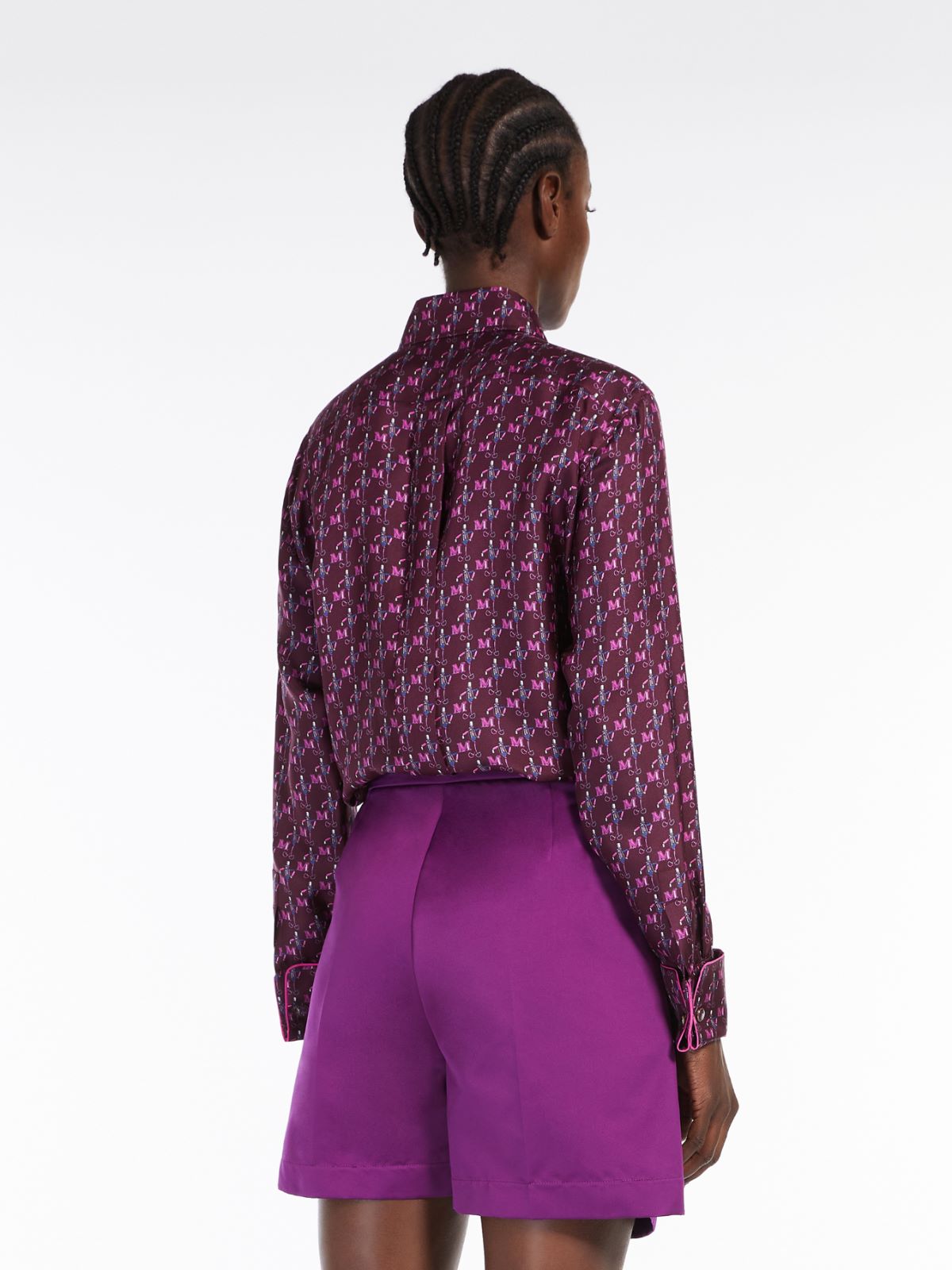 Printed silk shirt - BORDEAUX - Max Mara - 2