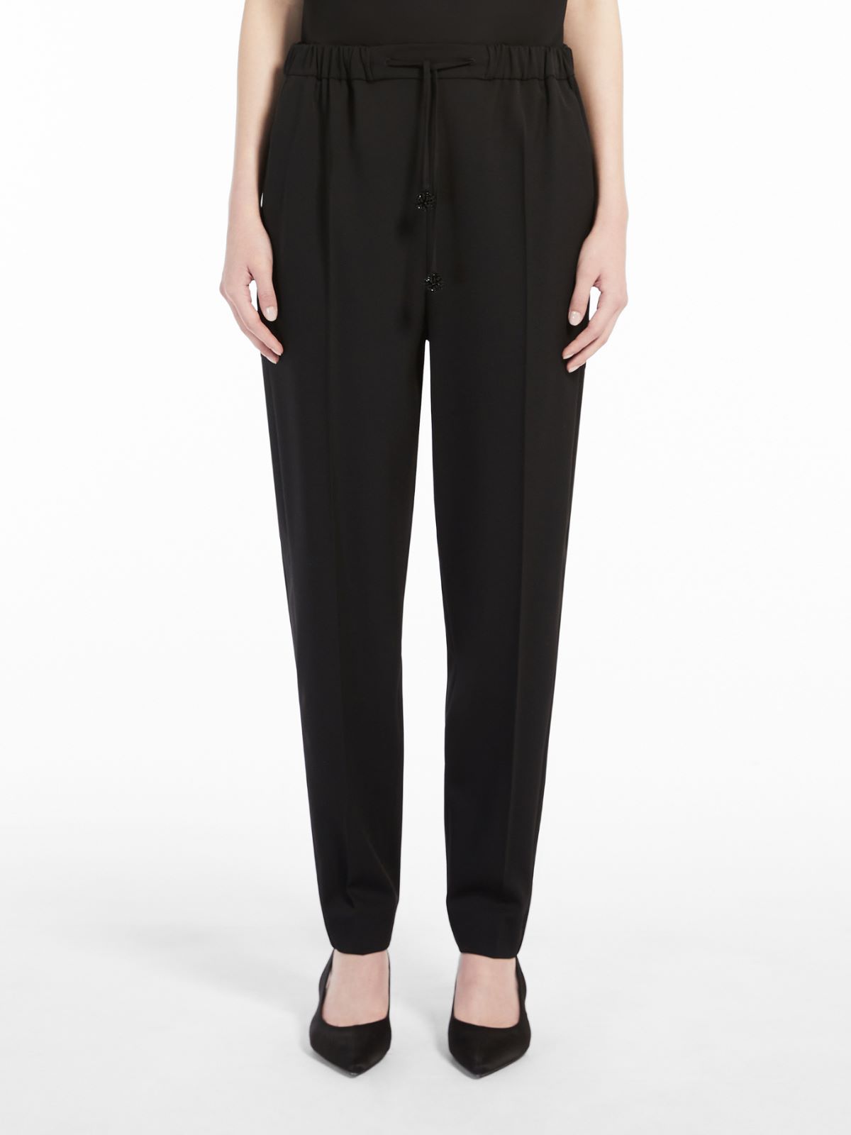 Granite-wool trousers - BLACK - Max Mara - 2