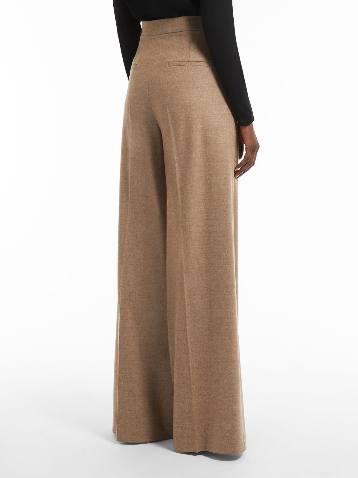 Wool and cashmere trousers - HAZELNUT BROWN - Max Mara - 3