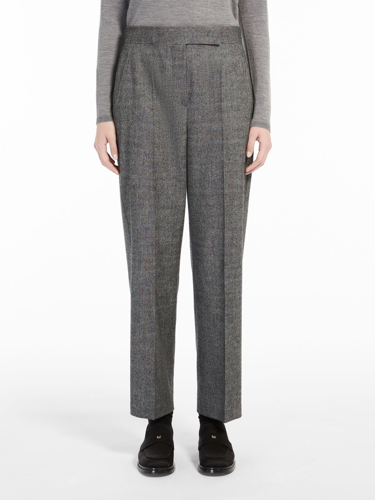 Hose aus Wolle und Kaschmir - SCHWARZ - Max Mara - 2