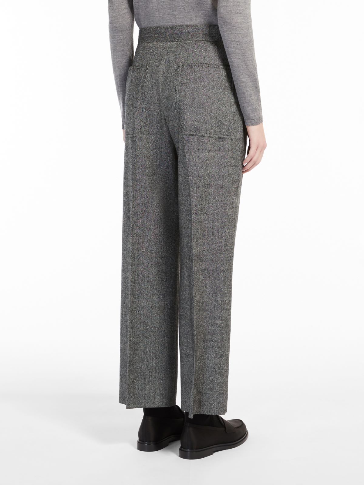 Hose aus Wolle und Kaschmir - SCHWARZ - Max Mara - 3