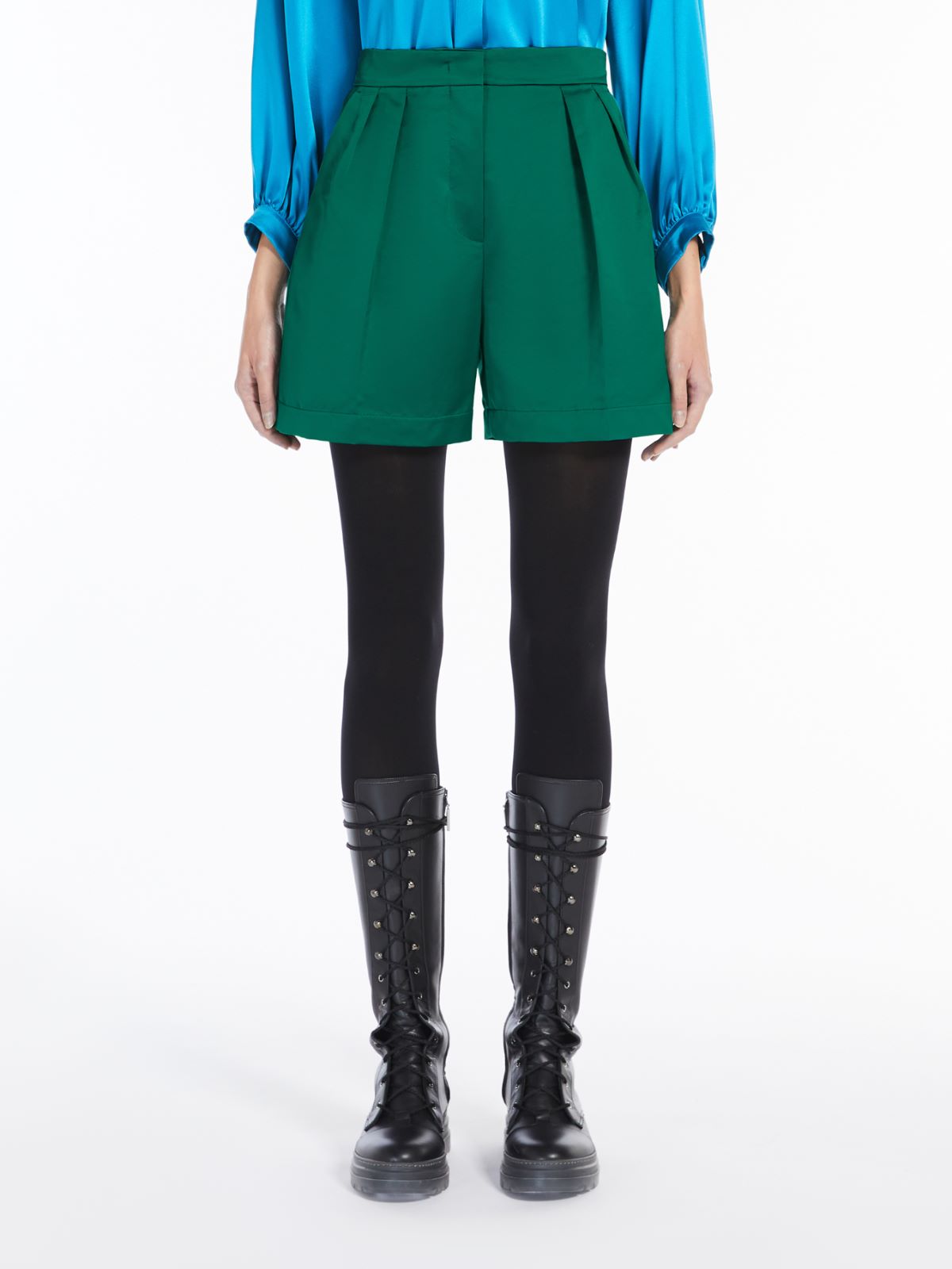 Duchesse shorts - EMERALD - Max Mara - 2