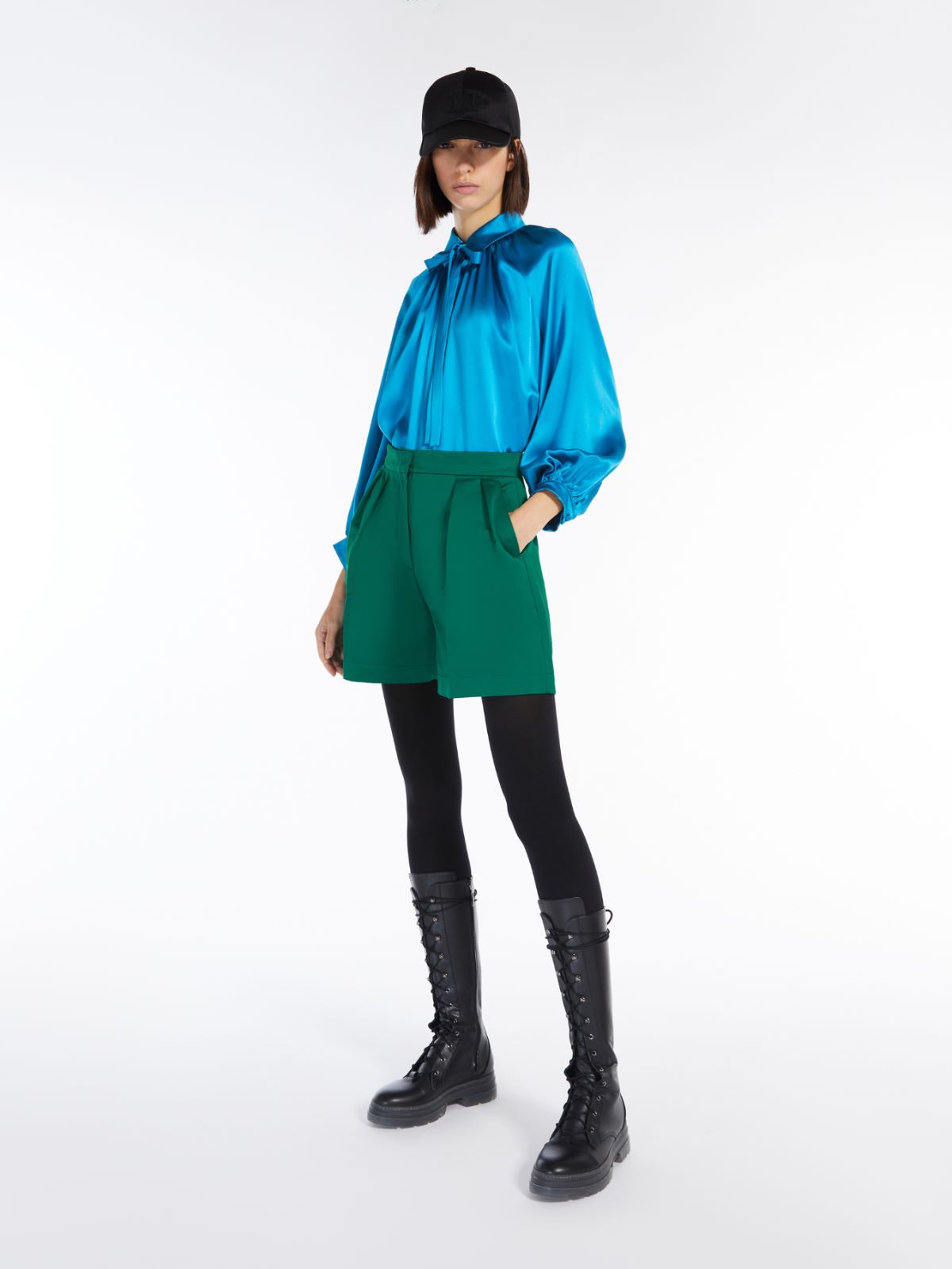 Duchesse shorts - EMERALD - Max Mara