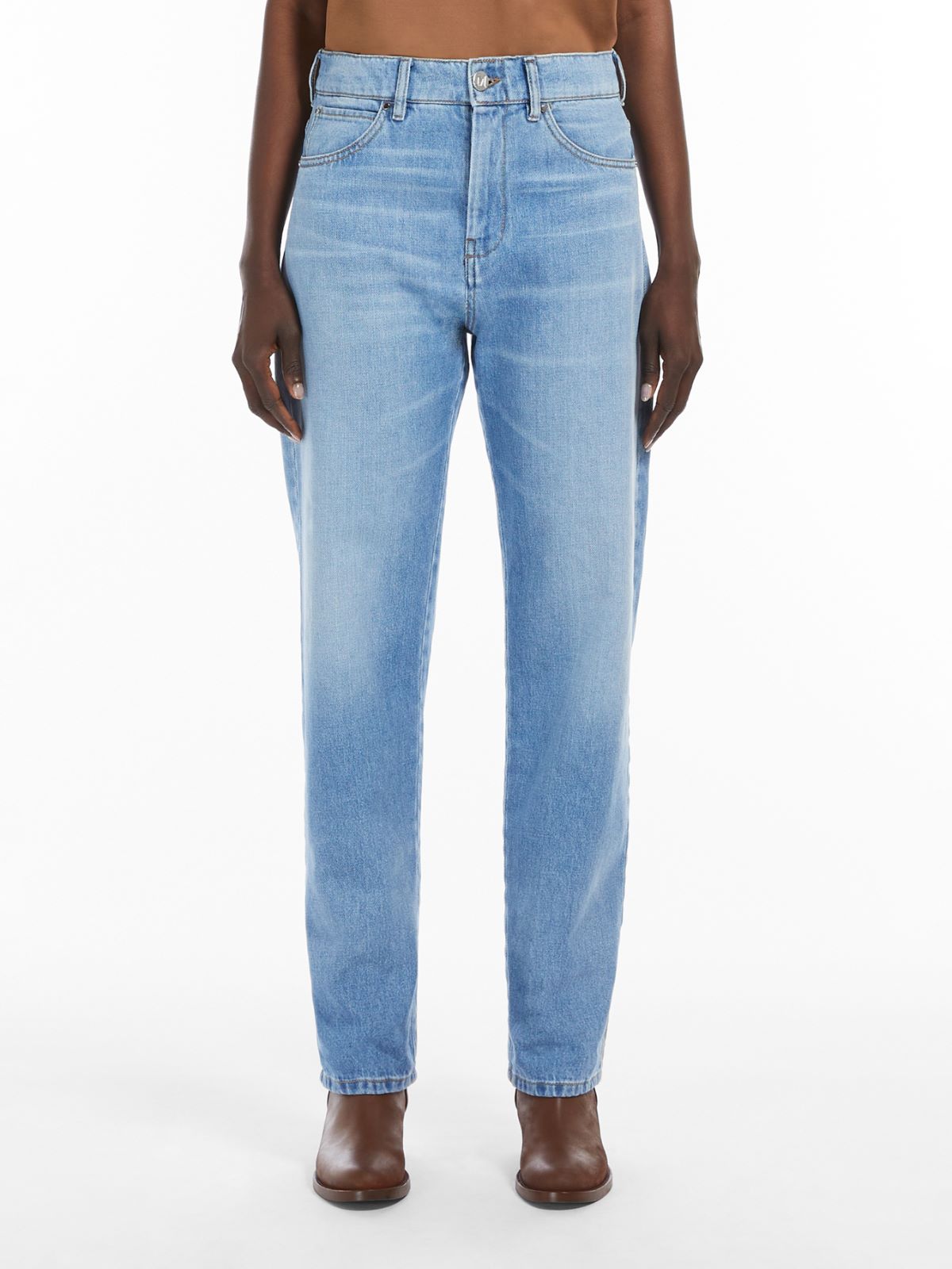 Oversized denim jeans - BLUE AZURE - Max Mara - 2