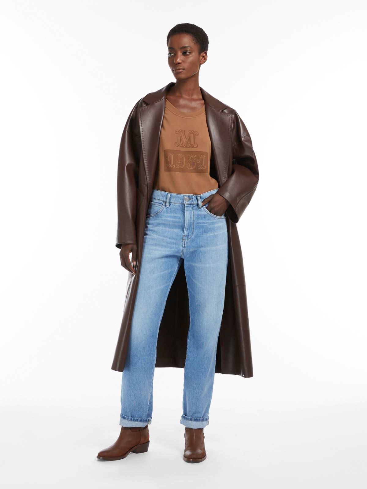 Oversized denim jeans - BLUE AZURE - Max Mara