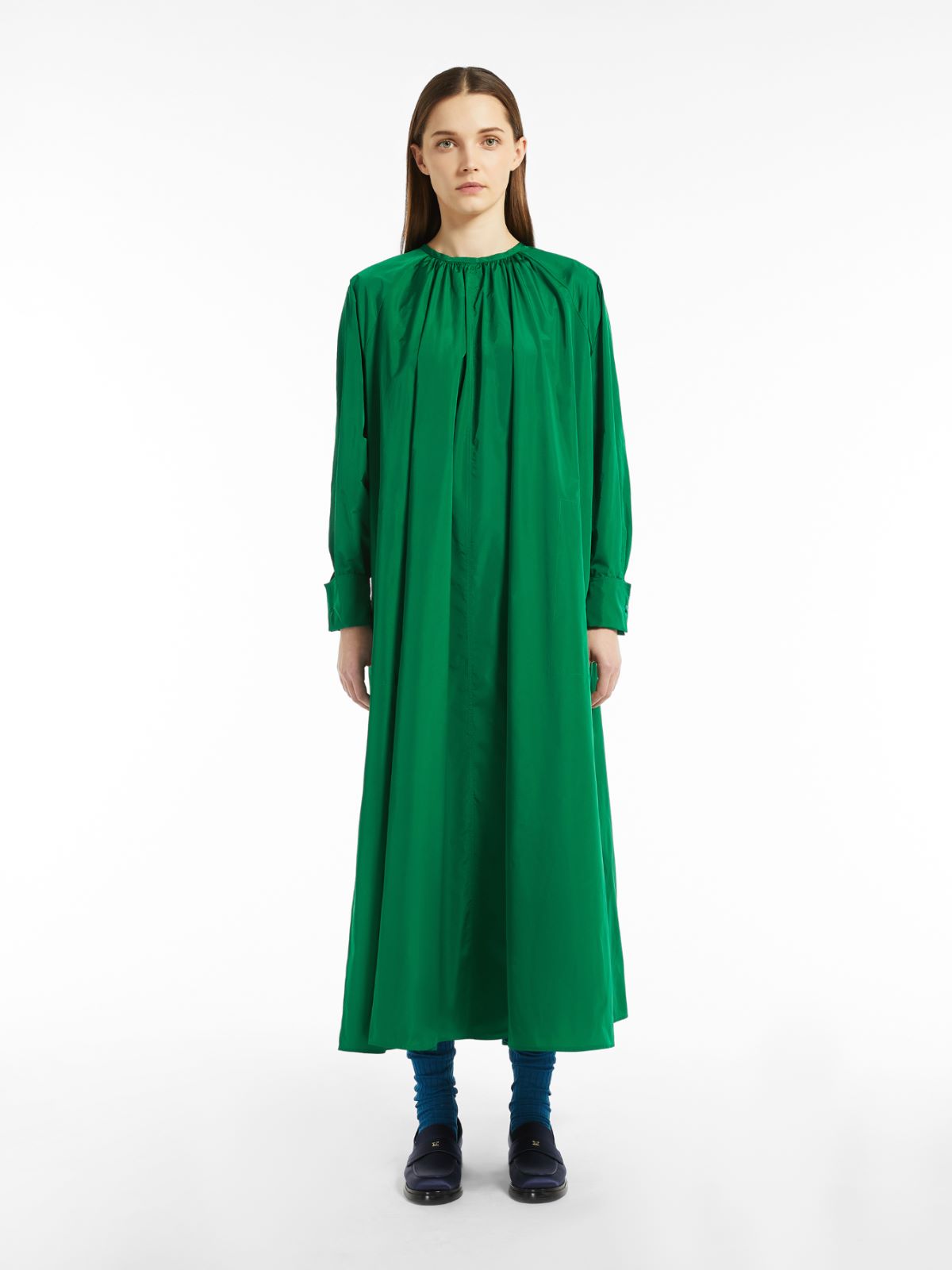 Abito in taffetà di seta - VERDE SMERALDO - Max Mara - 2