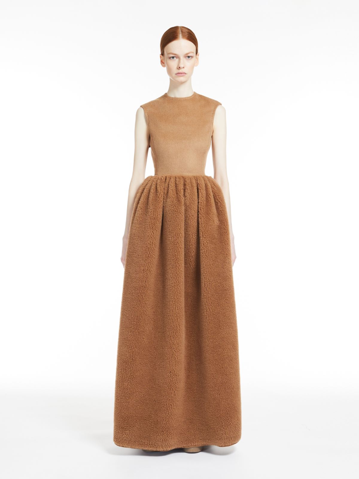 Vestido de camello y tejido Teddy - CAMEL - Max Mara - 2