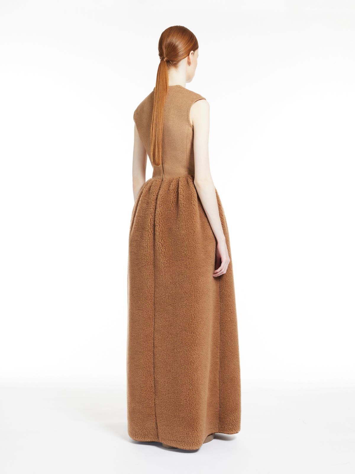 Vestido de camello y tejido Teddy - CAMEL - Max Mara - 3