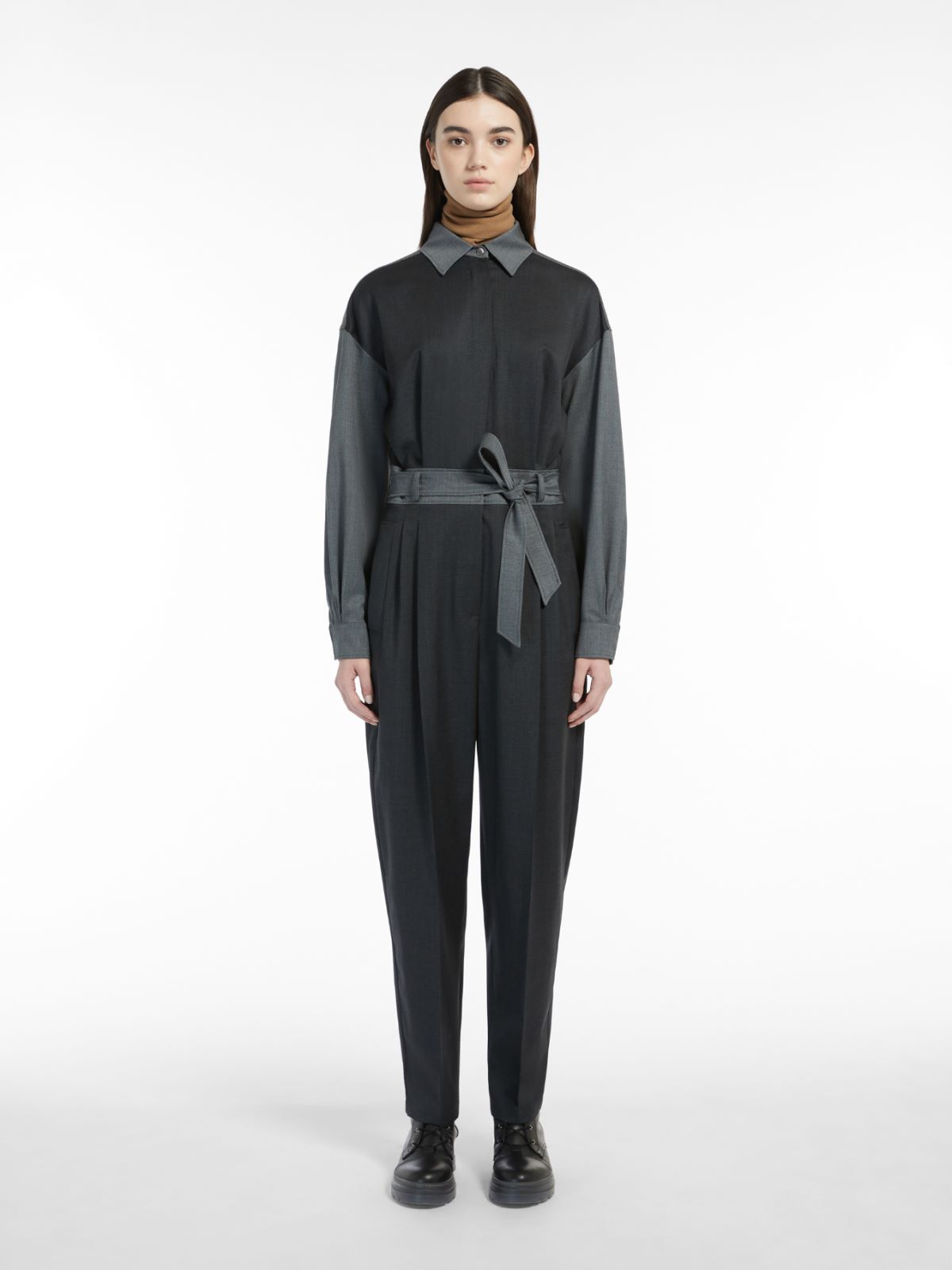Wool jumpsuit - DARK GREY - Max Mara - 2