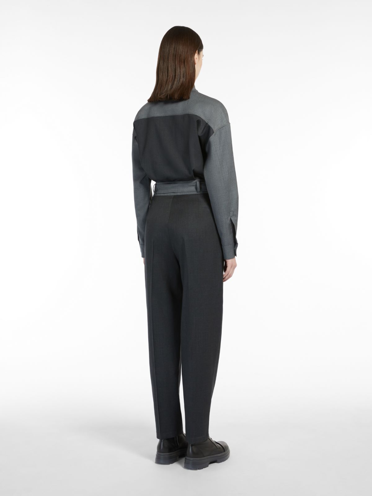 Wool jumpsuit - DARK GREY - Max Mara - 3