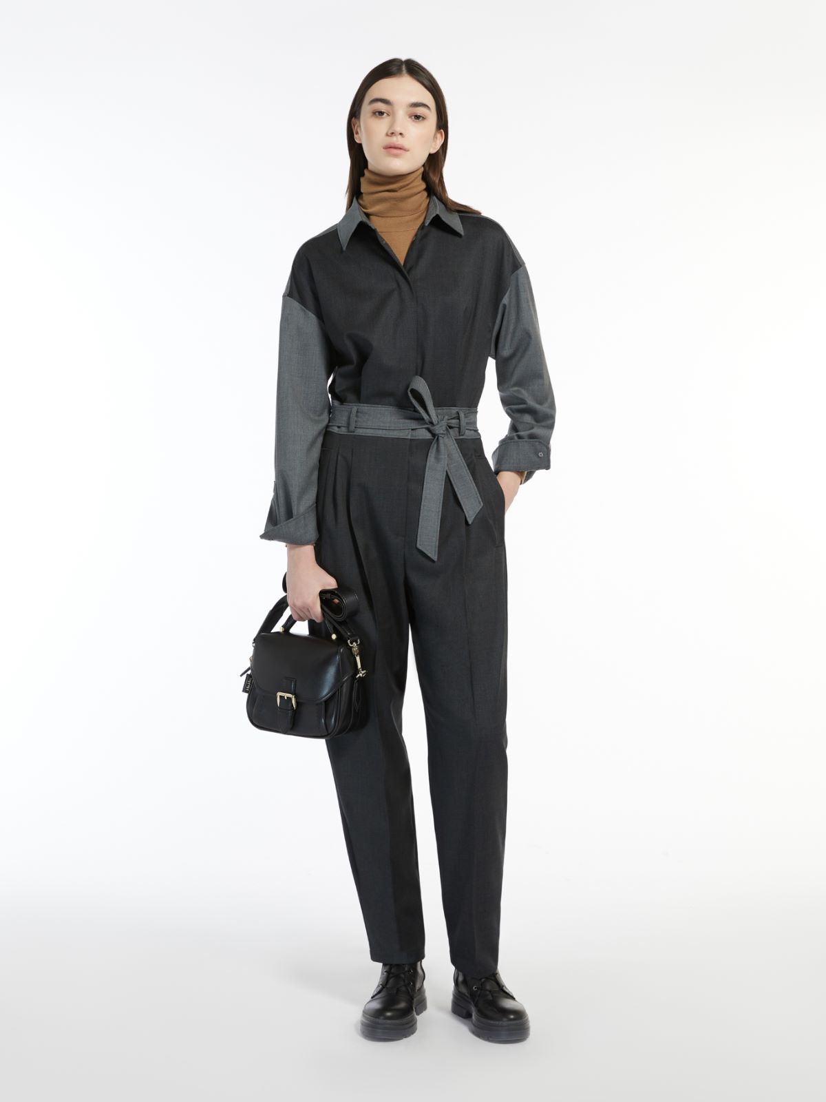 Wool jumpsuit - DARK GREY - Max Mara