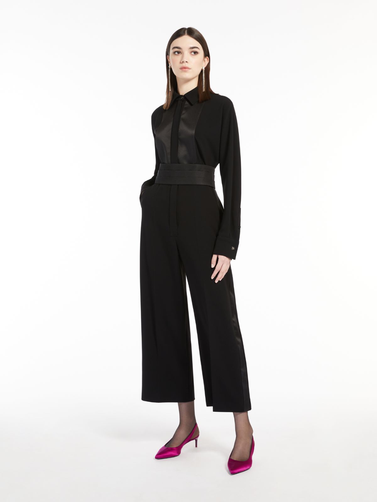 Cady shirt dress jumpsuit - BLACK - Max Mara