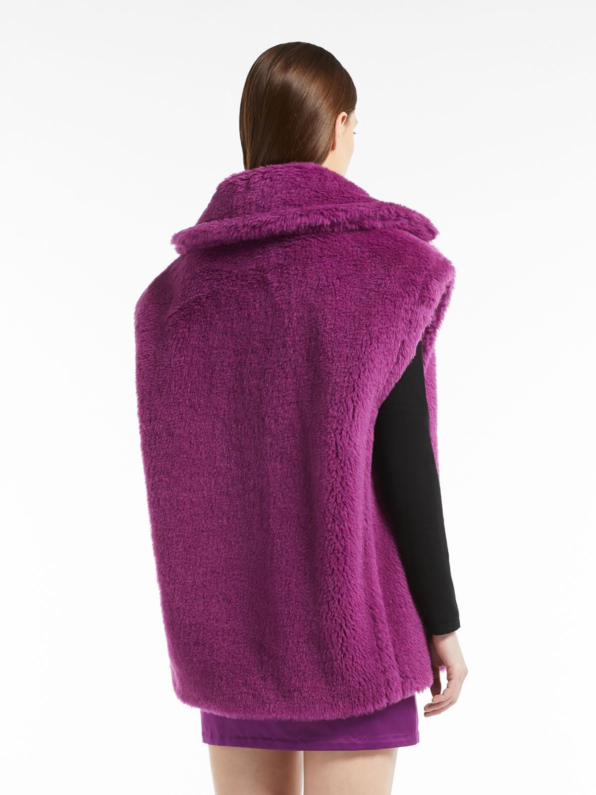 Teddy fabric gilet - FUCHSIA - Max Mara - 3