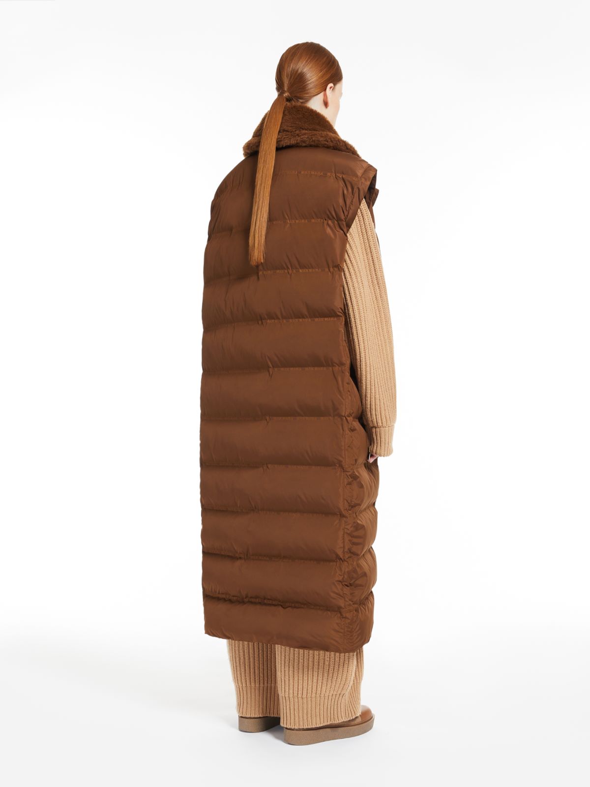 Nylon canvas gilet - TOBACCO - Max Mara - 3