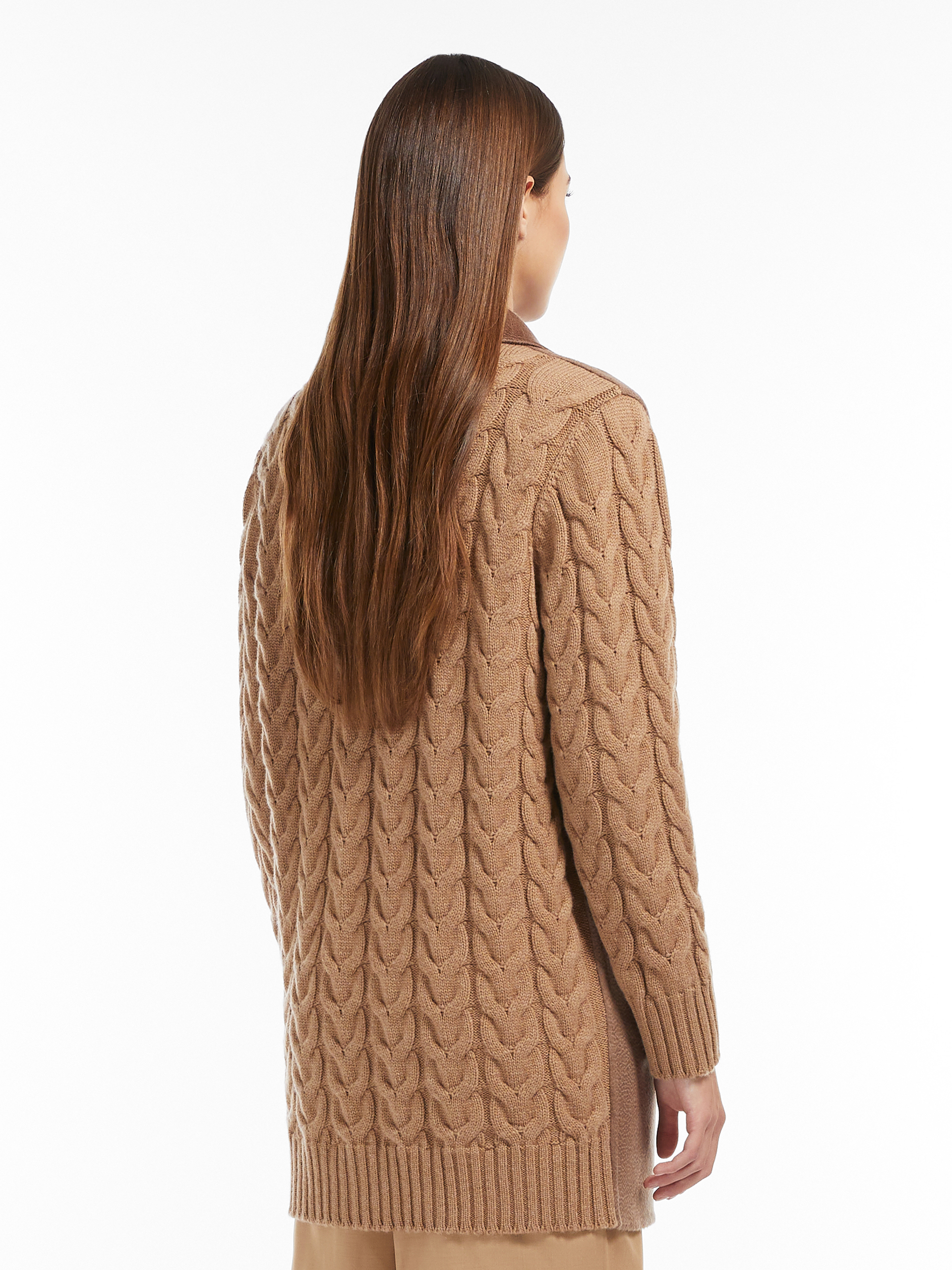Wool and cashmere jacket, hazelnut 