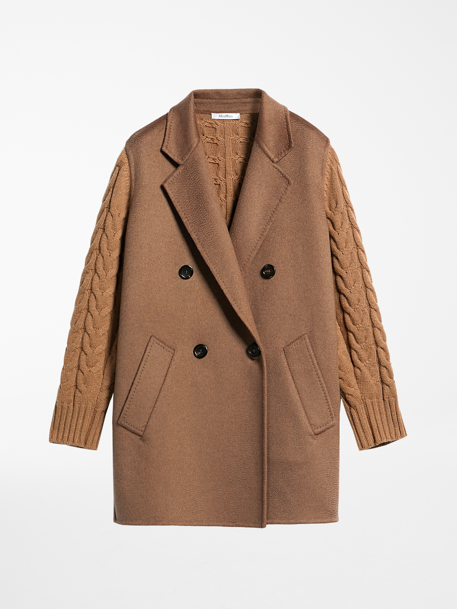 Wool and cashmere jacket, hazelnut 
