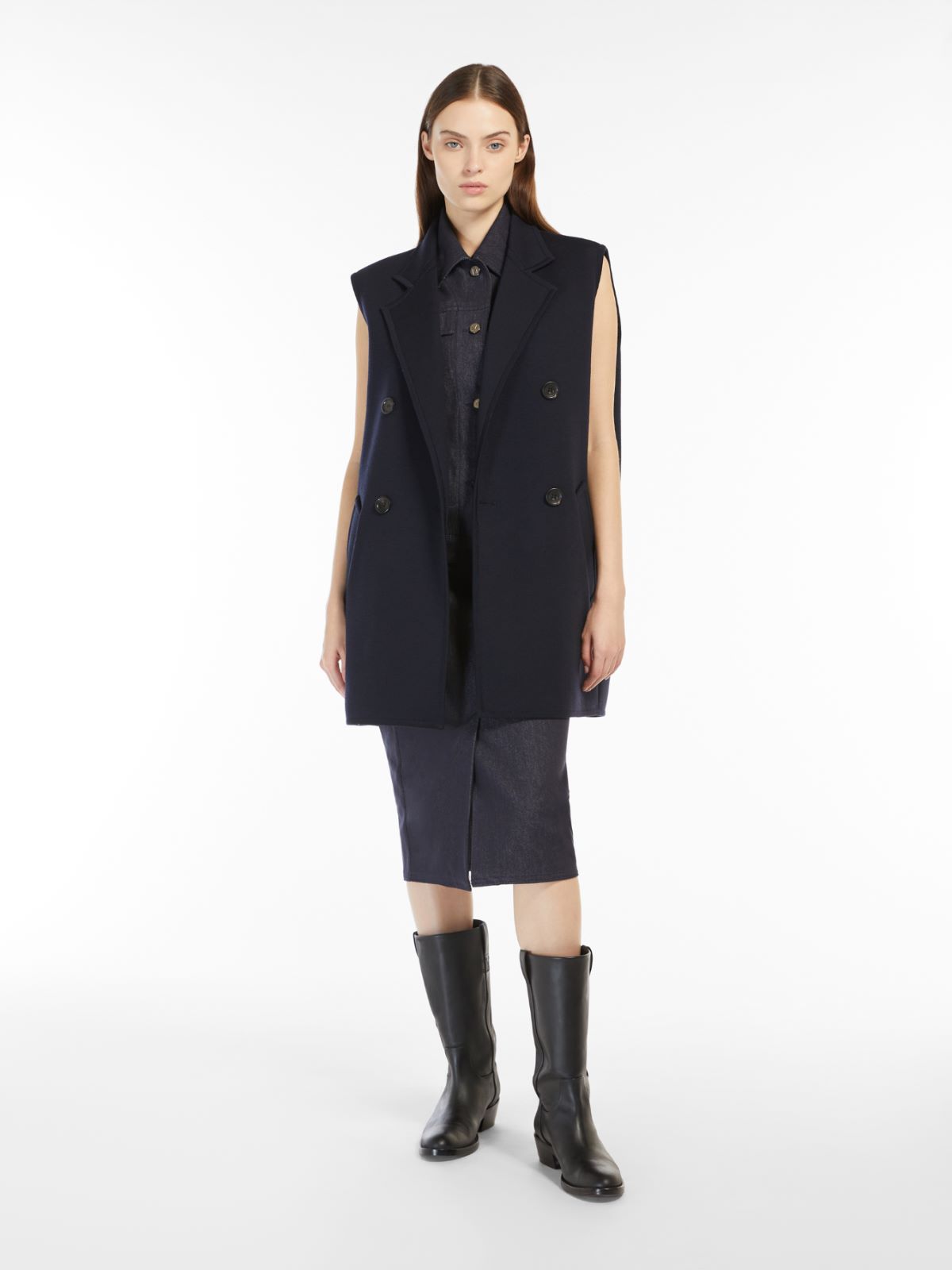 Wool gilet - ULTRAMARINE - Max Mara