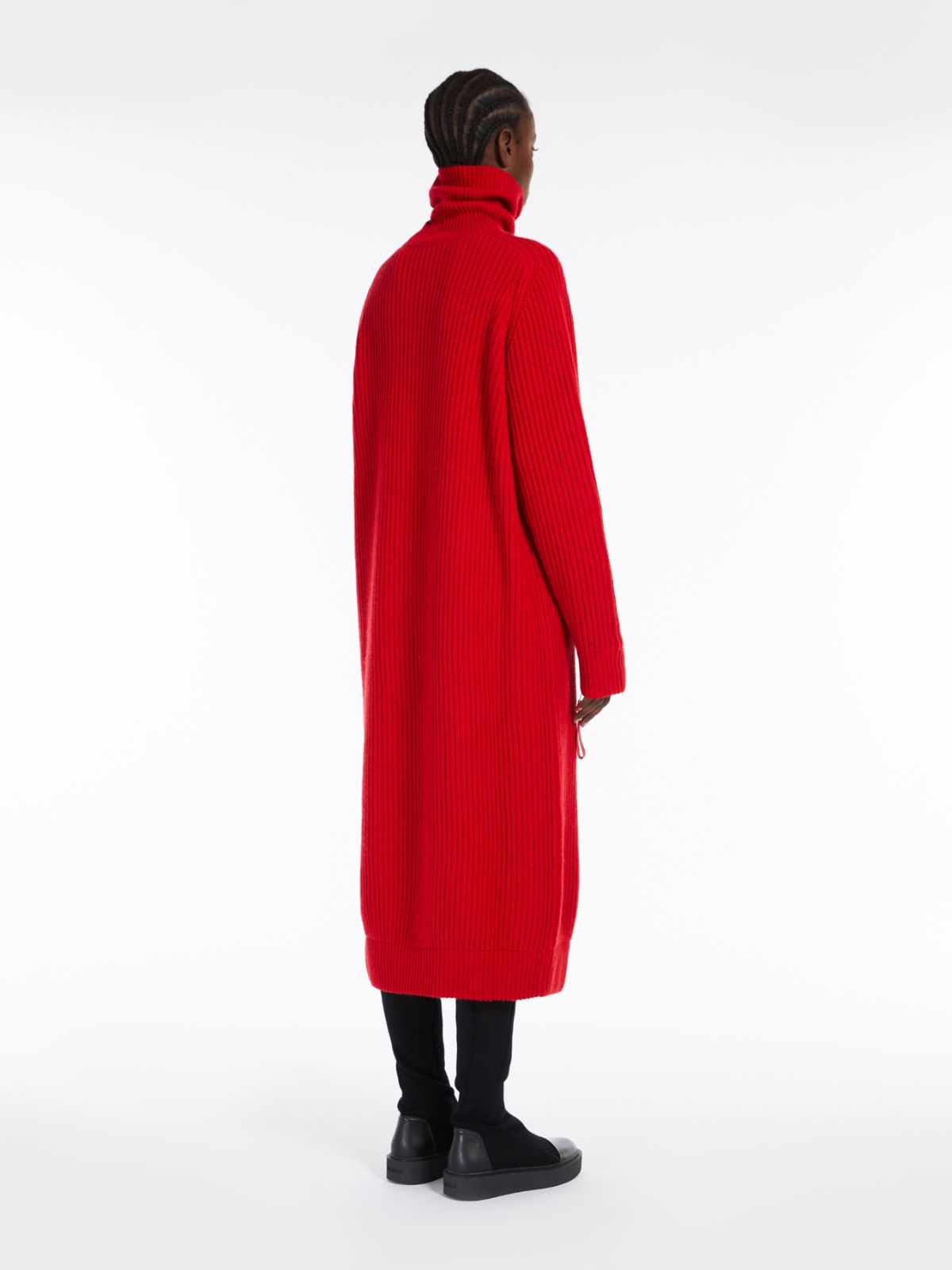 Wool and cashmere dress - RED - Max Mara - 3