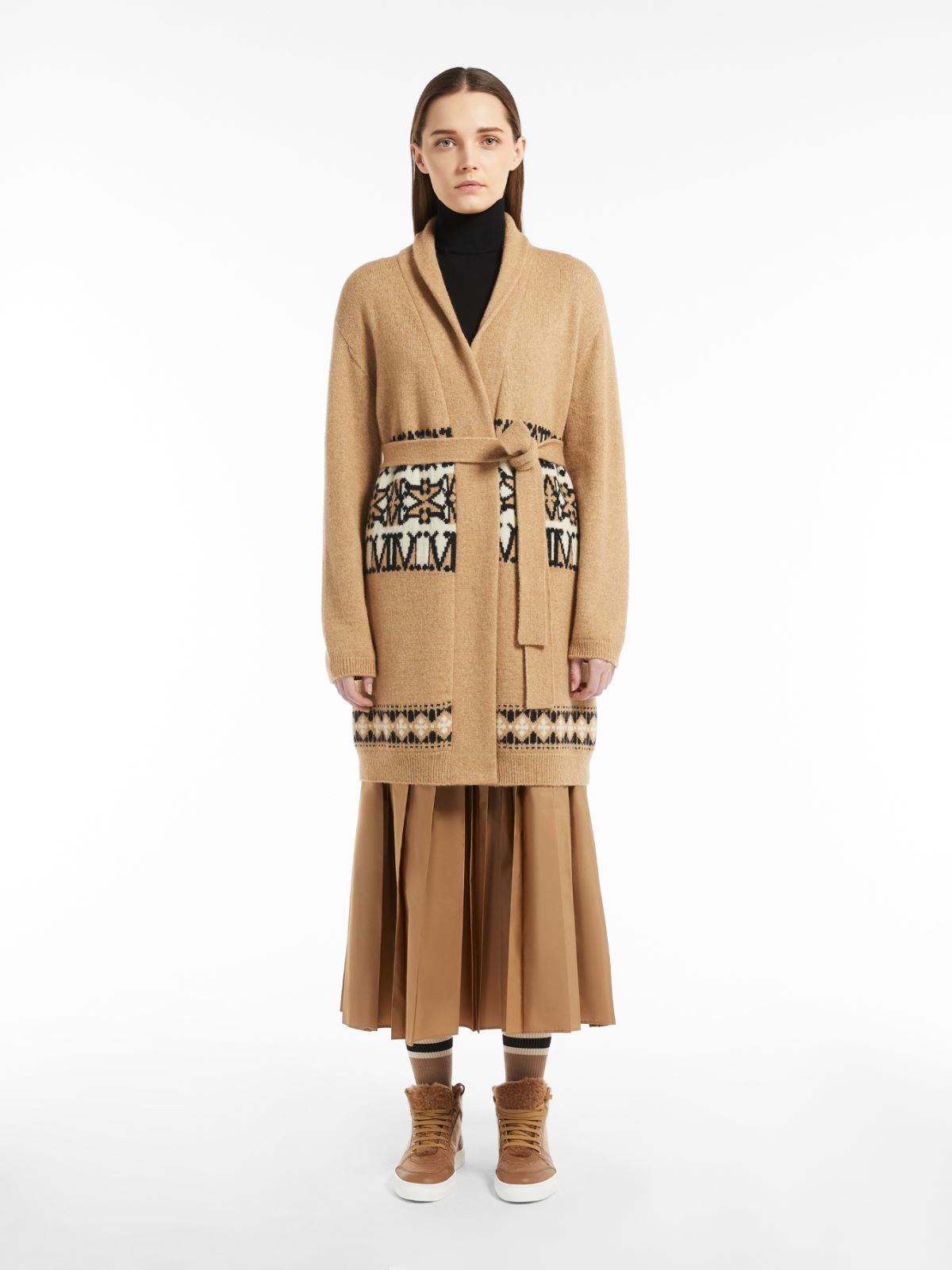 Wool and camel cardigan - CAMEL - Max Mara - 2