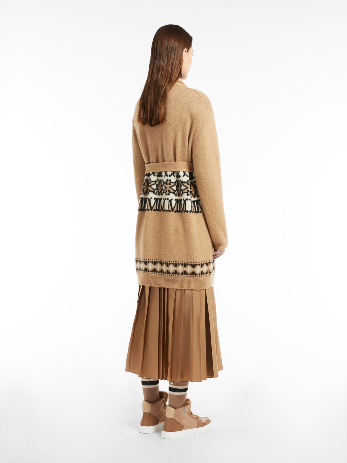 Wool and camel cardigan - CAMEL - Max Mara - 3