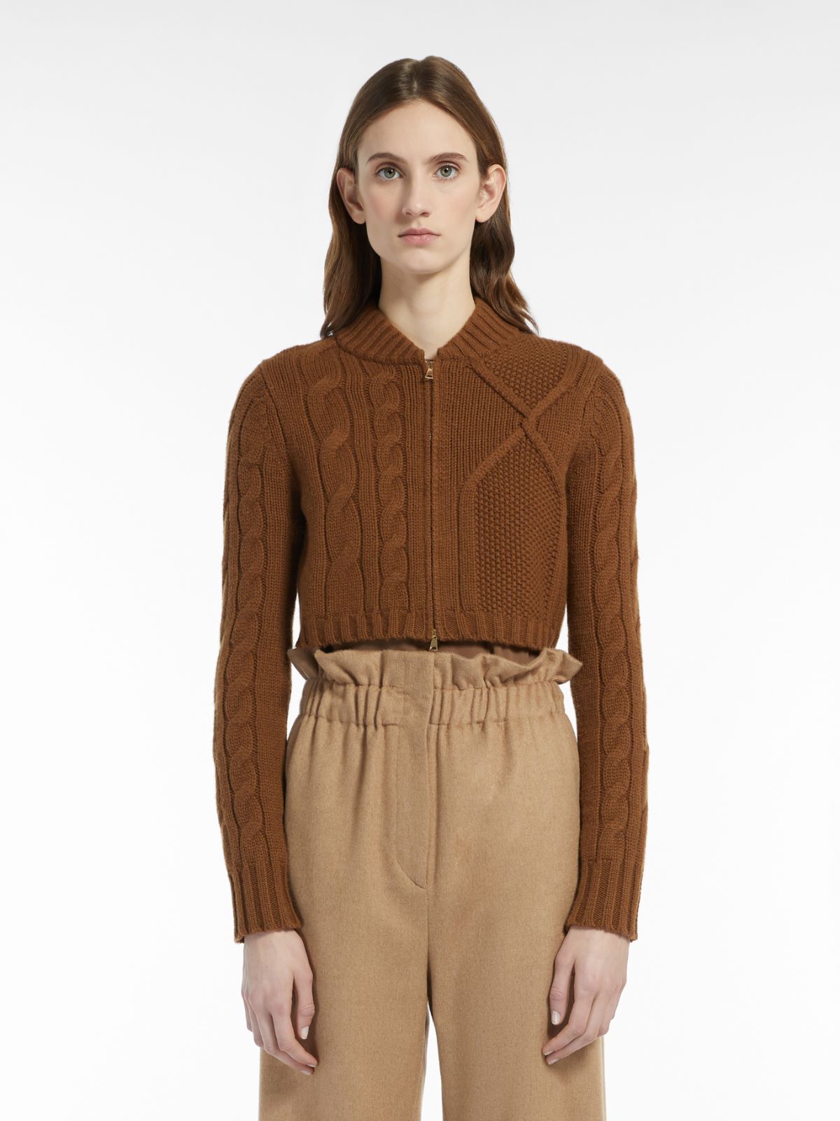 Wool and cashmere cardigan - TOBACCO - Max Mara - 2