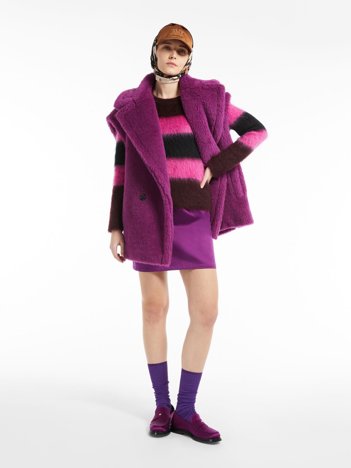 Wool and mohair jumper - PURPLE - Max Mara