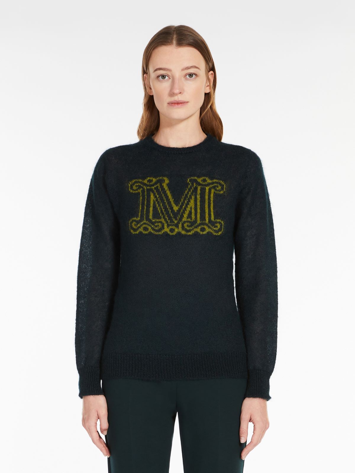 Wool and mohair pullover - DARK GREEN - Max Mara - 2