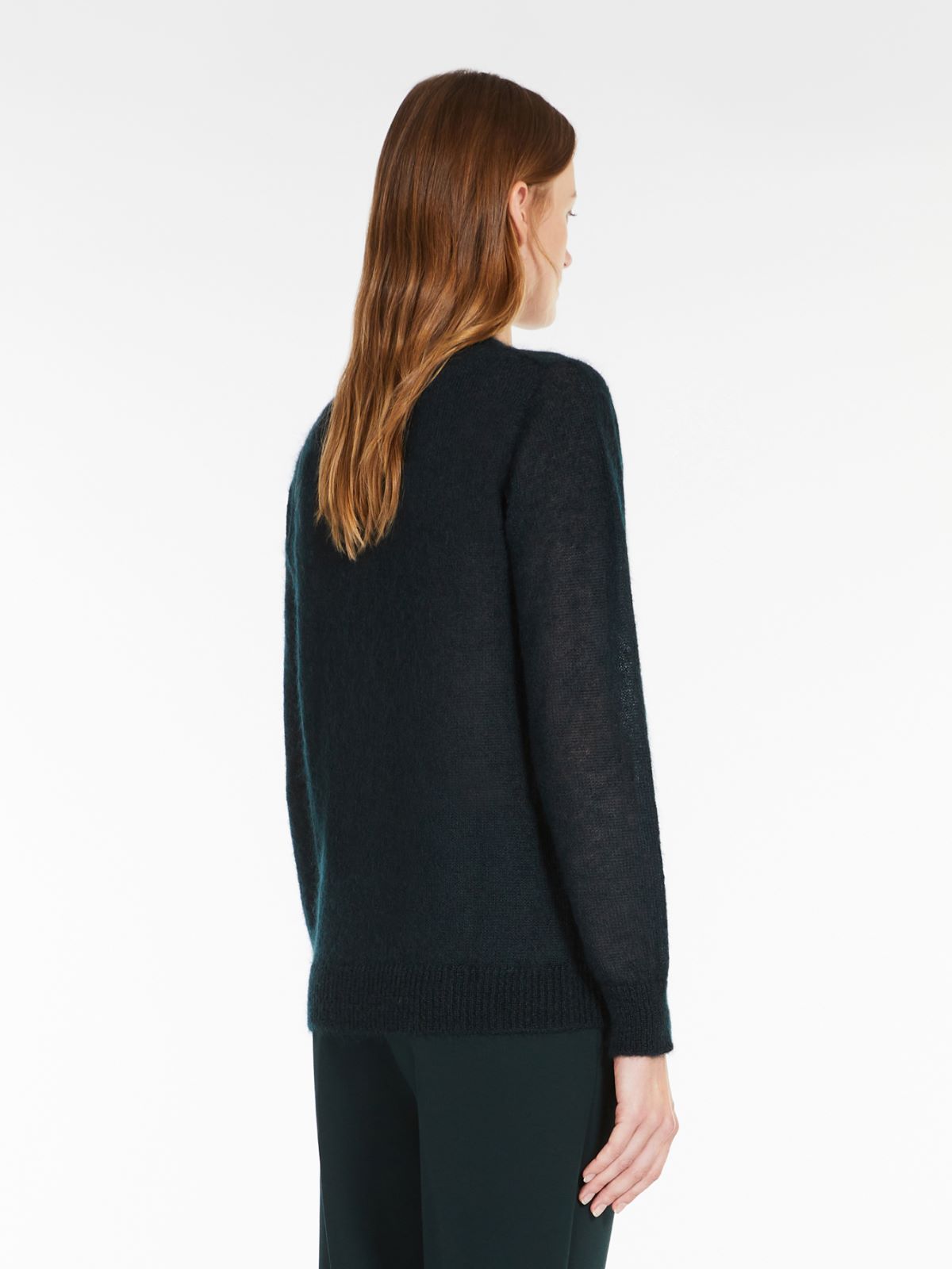 Wool and mohair pullover - DARK GREEN - Max Mara - 3