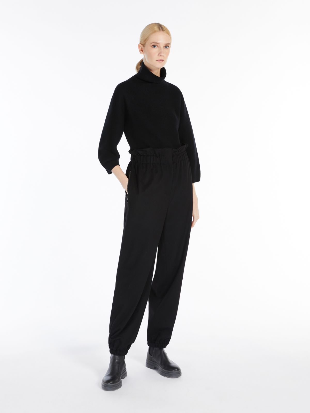 Wool and cashmere jumper - BLACK - Max Mara