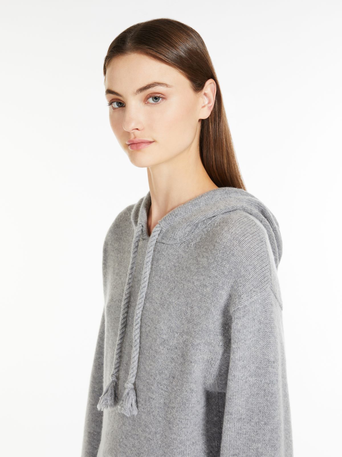 Wool and cashmere sweatshirt - LIGHT GREY - Max Mara - 4