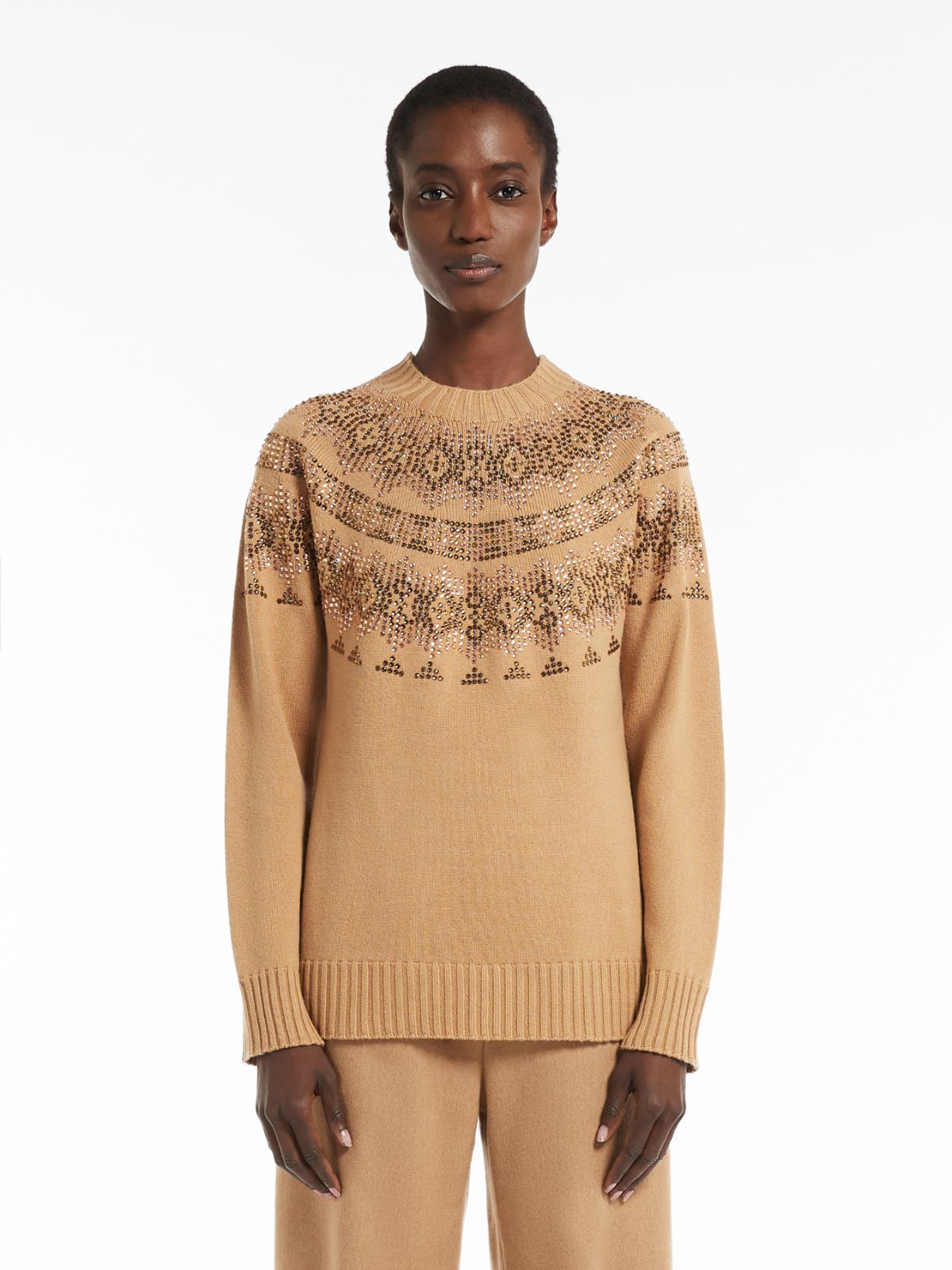 Wool and cashmere jumper - CAMEL - Max Mara - 2