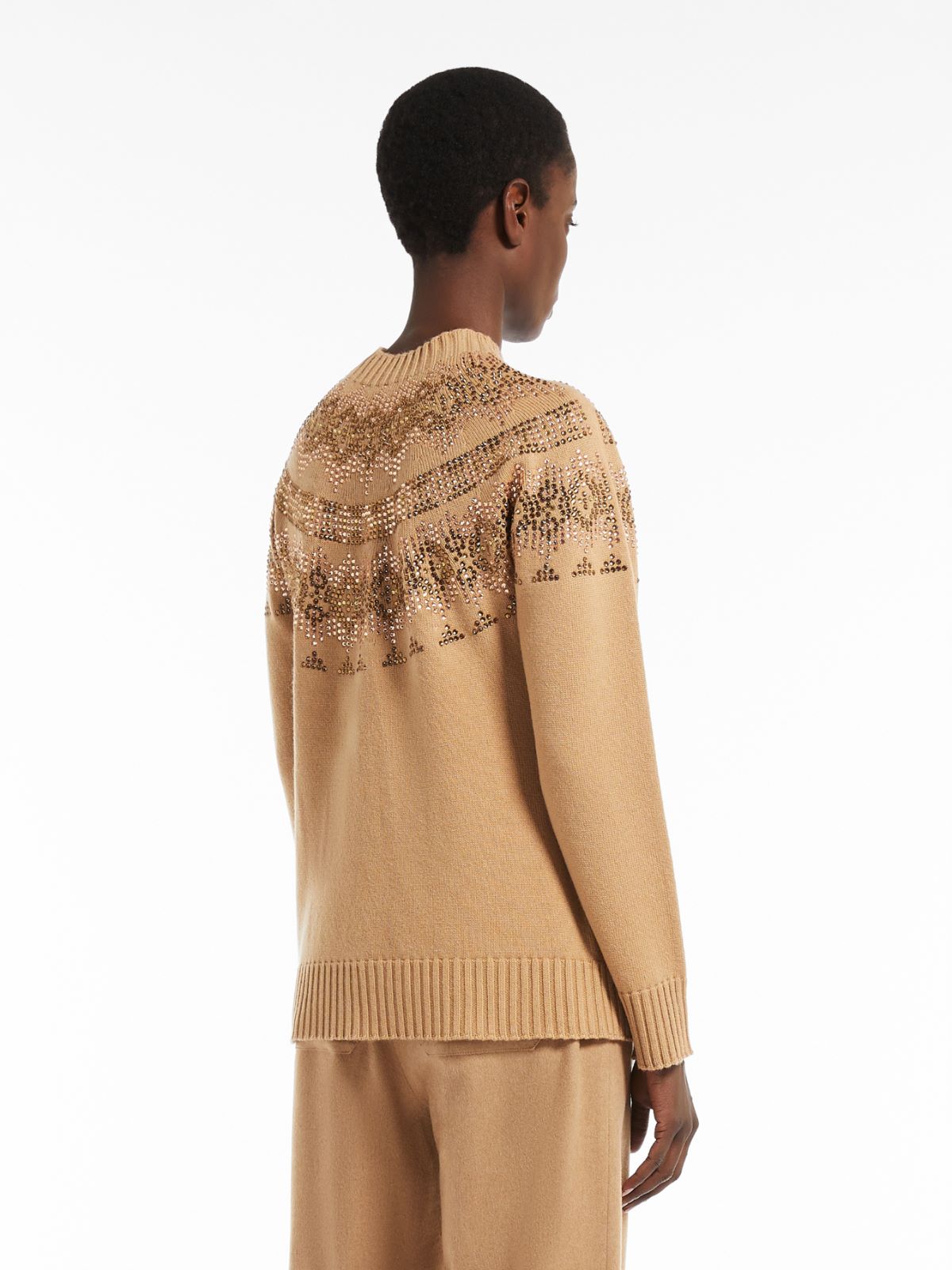 Wool and cashmere jumper - CAMEL - Max Mara - 3
