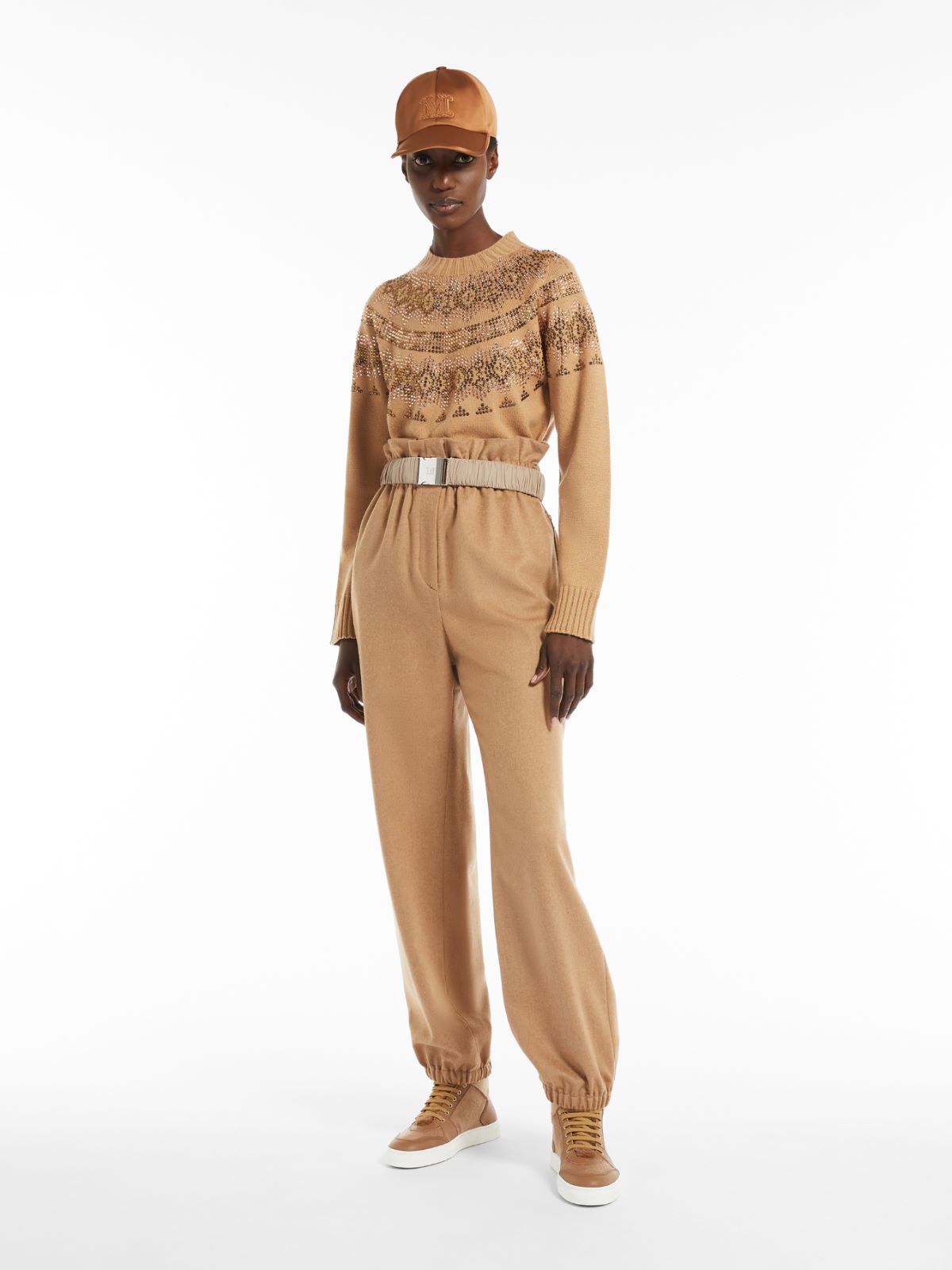 Wool and cashmere jumper - CAMEL - Max Mara
