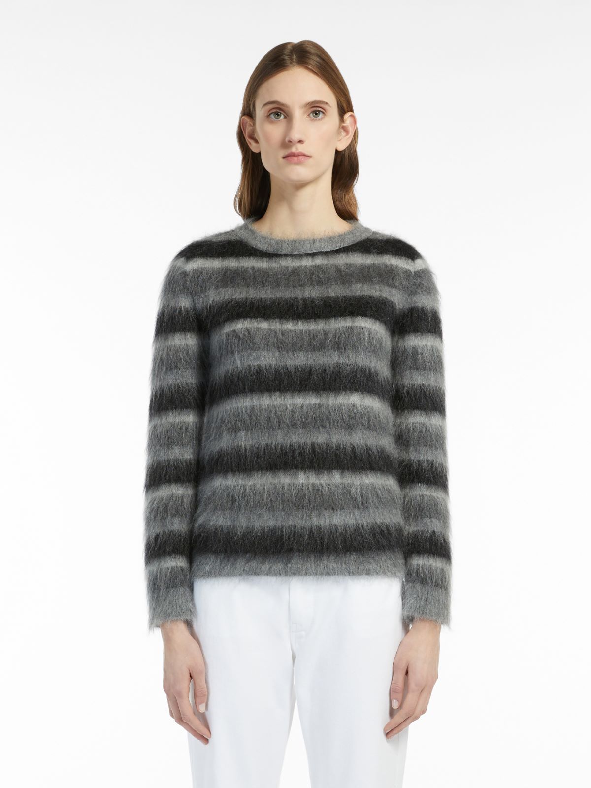 Pullover aus Wolle und Mohair - DUNKELGRAU - Max Mara - 2