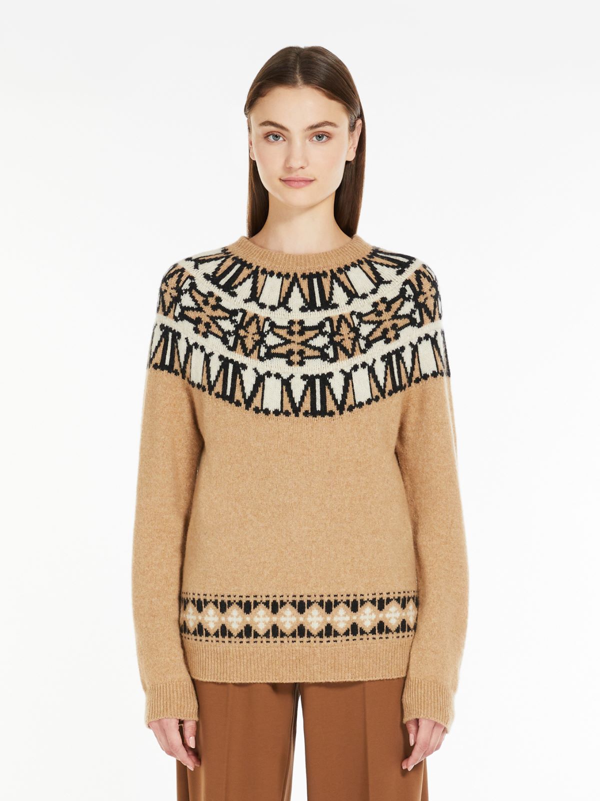Wool and camel jumper - CAMEL - Max Mara - 2