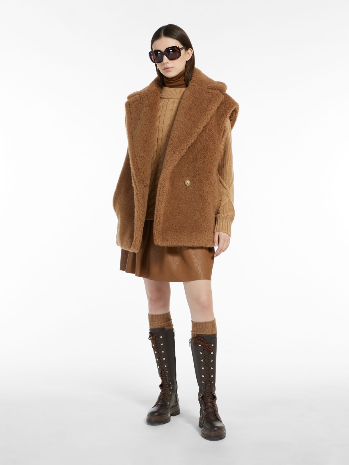 Wool and cashmere jumper - CAMEL - Max Mara