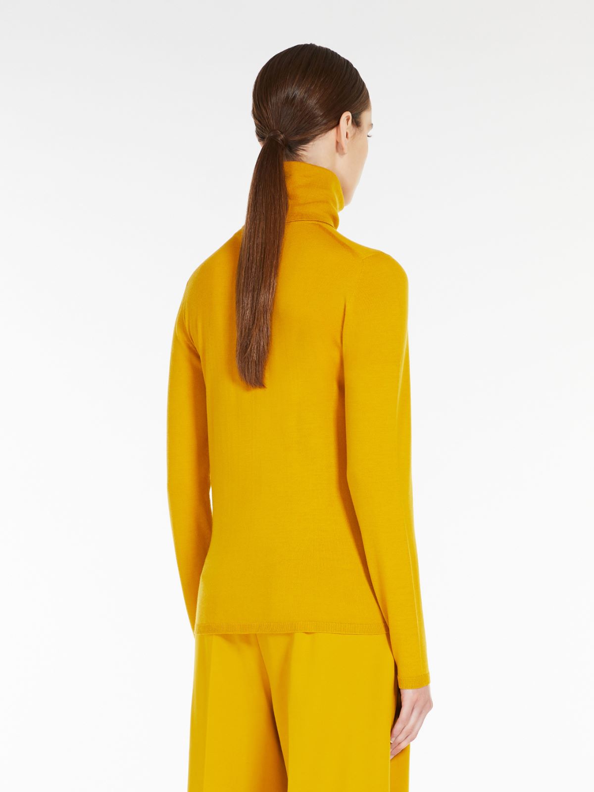 Rollkragenpullover aus Wolle - GELB - Max Mara - 3