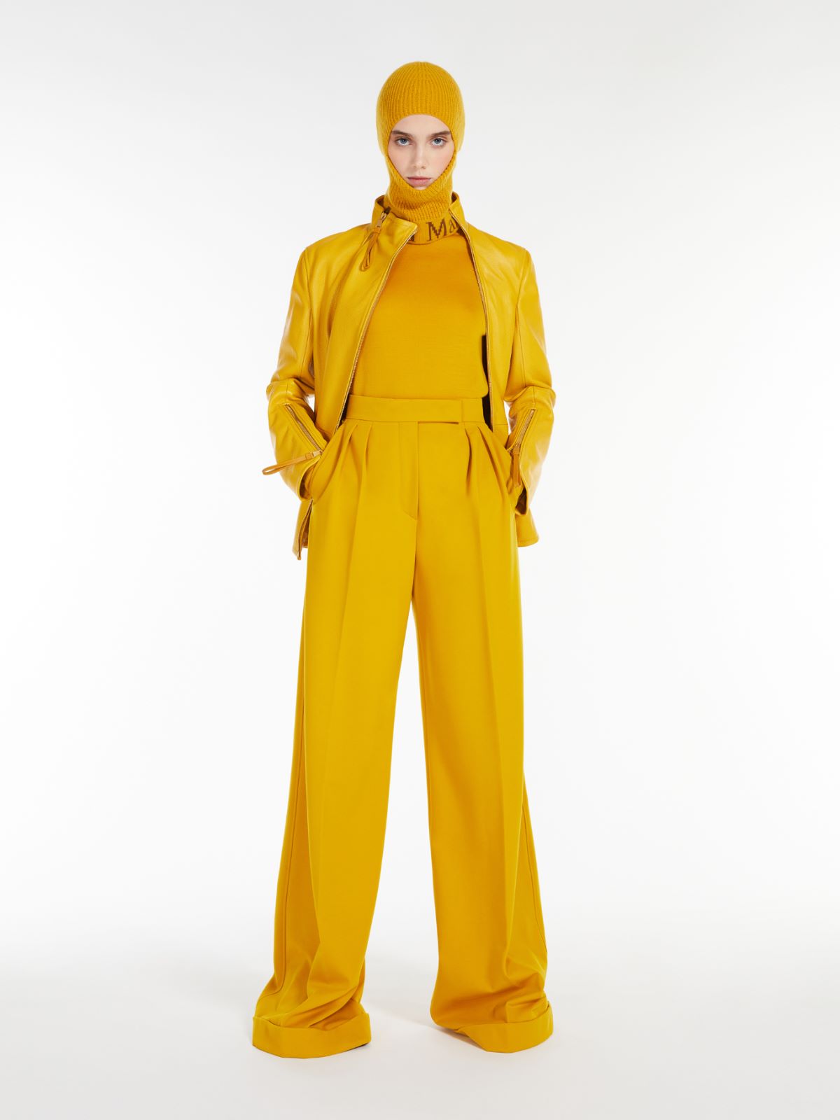 Rollkragenpullover aus Wolle - GELB - Max Mara
