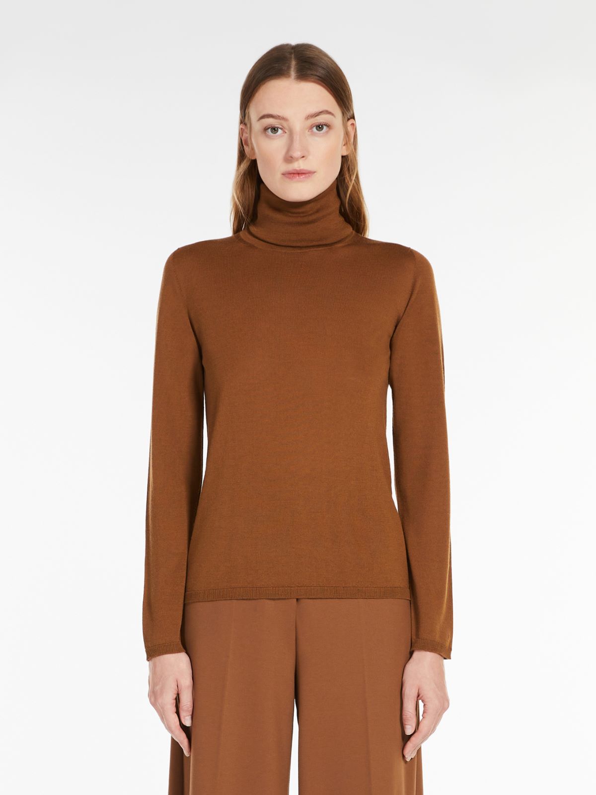 Wool turtleneck - TOBACCO - Max Mara - 2