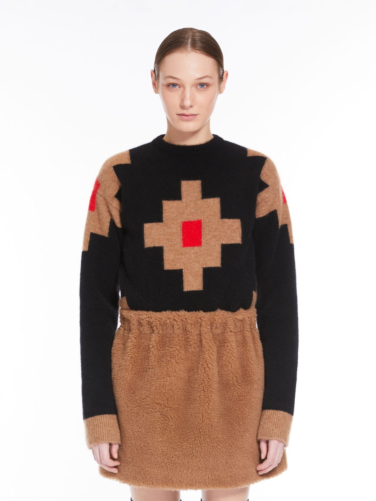 Inlaid mohair jumper - BLACK - Max Mara - 2