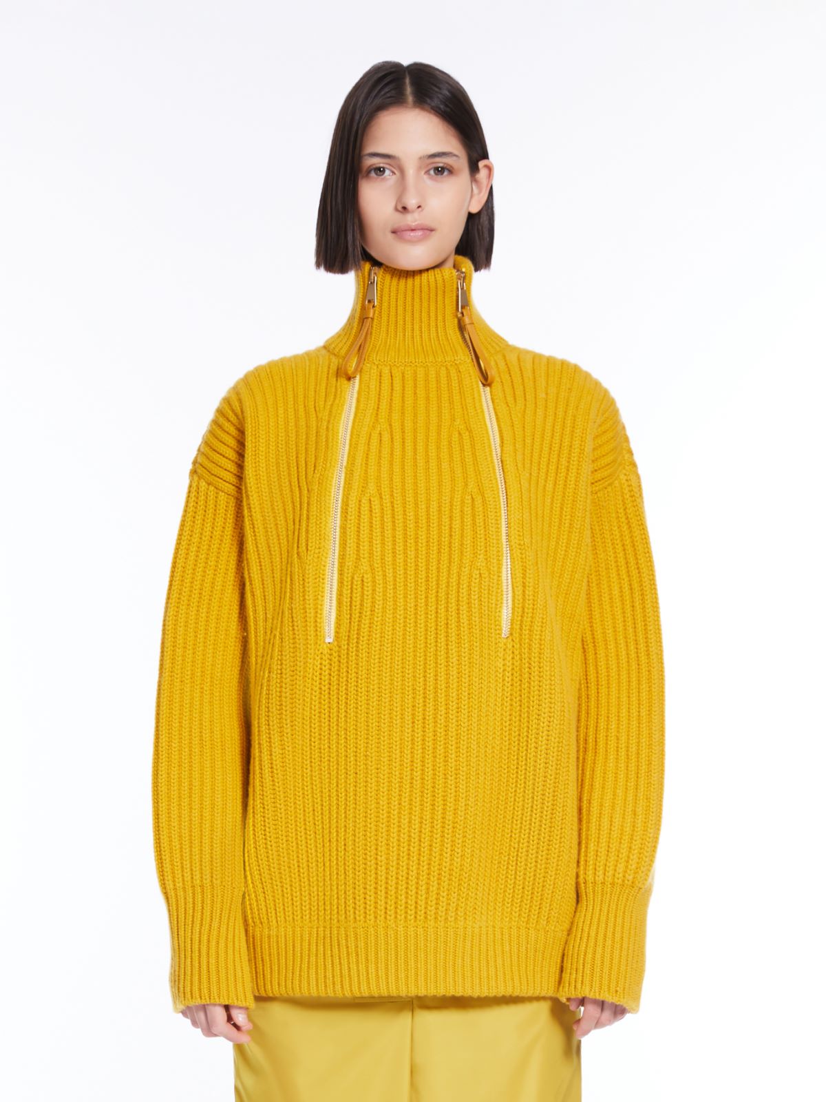 Wool and cashmere pullover - YELLOW - Max Mara - 2